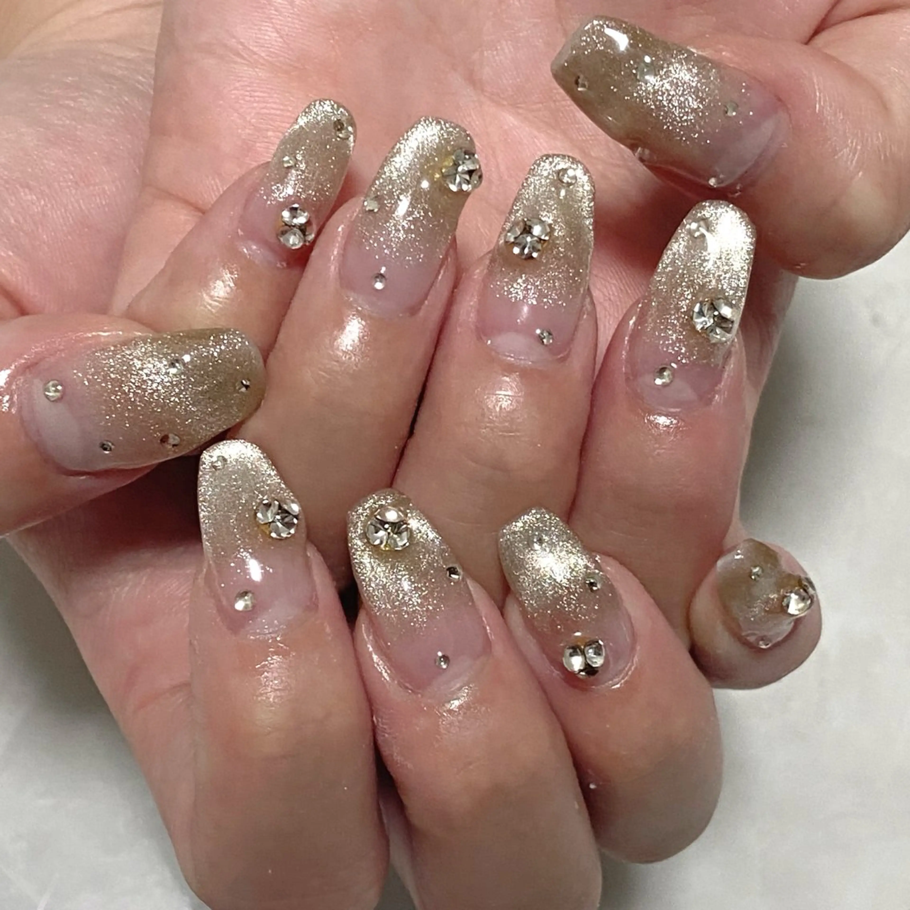 ネイル マグネットネイル スカルプネイル ワンホンネイル ブライダルネイル ハンドネイル nail salon MARuのネイルデザイン