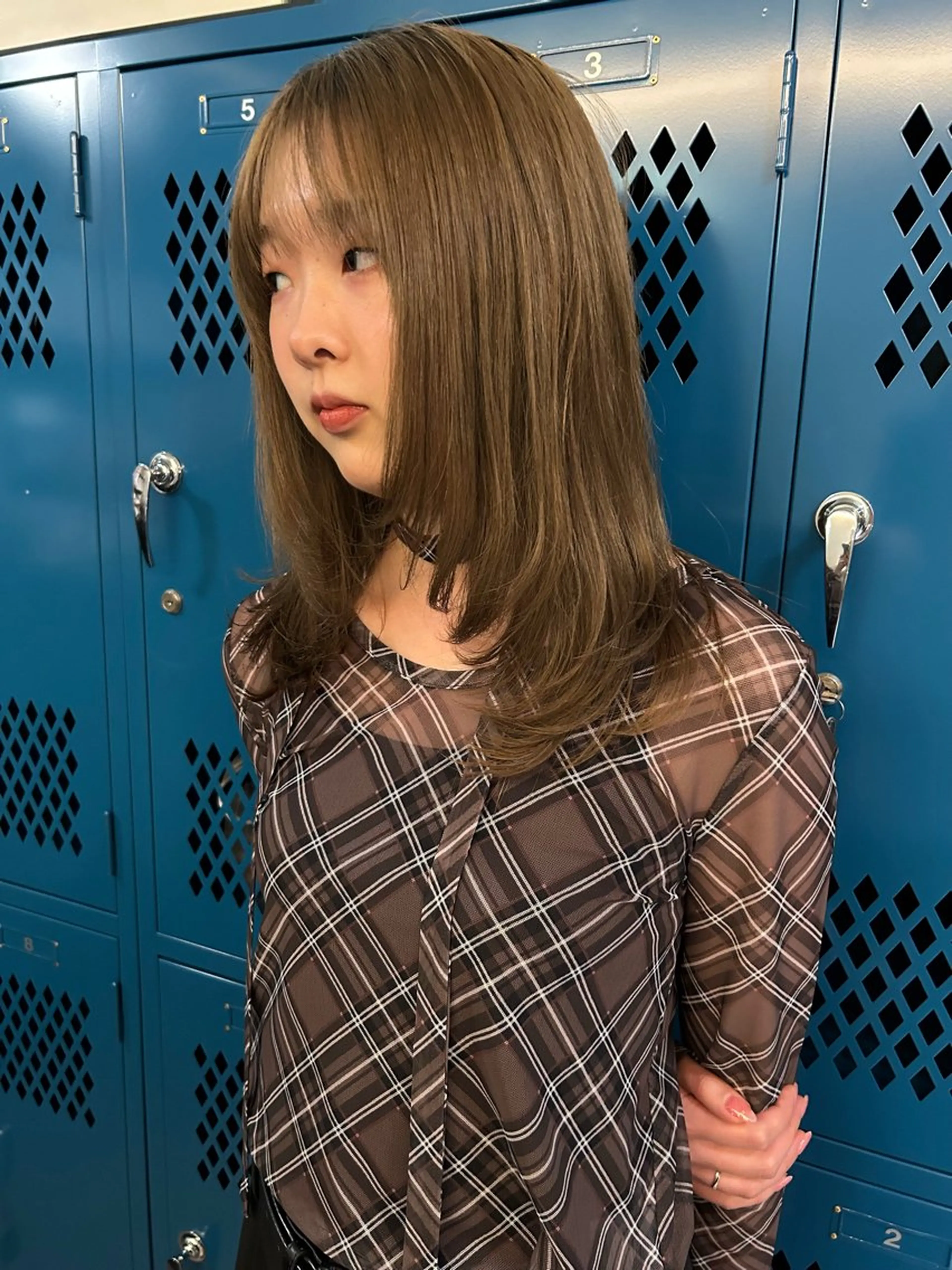 ミディアム 韓国ボブ/レイヤー ボブ/ EMIRIのヘアスタイル