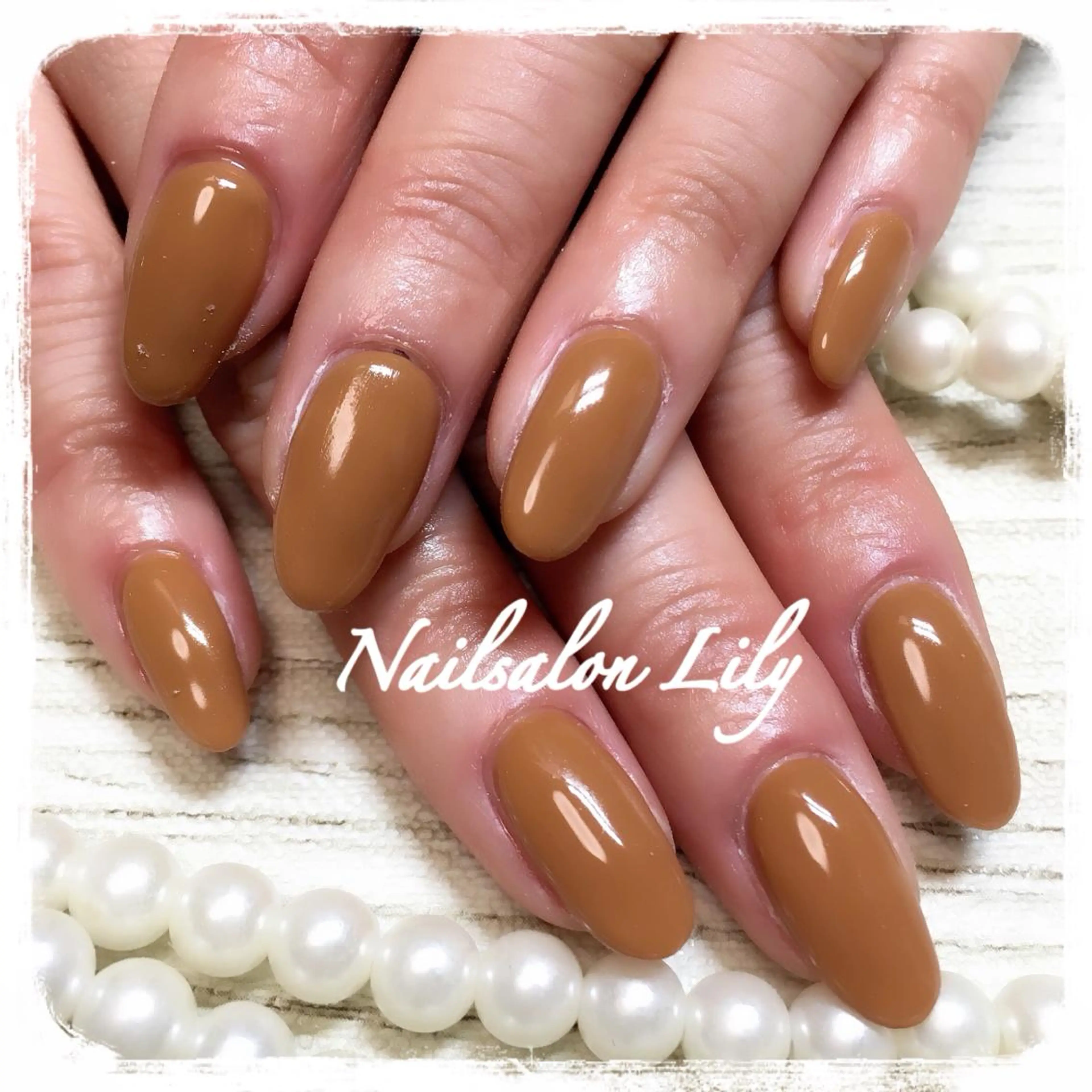 ネイル ワンカラーネイル Lily*nail 🌻Mii🌻のネイルデザイン