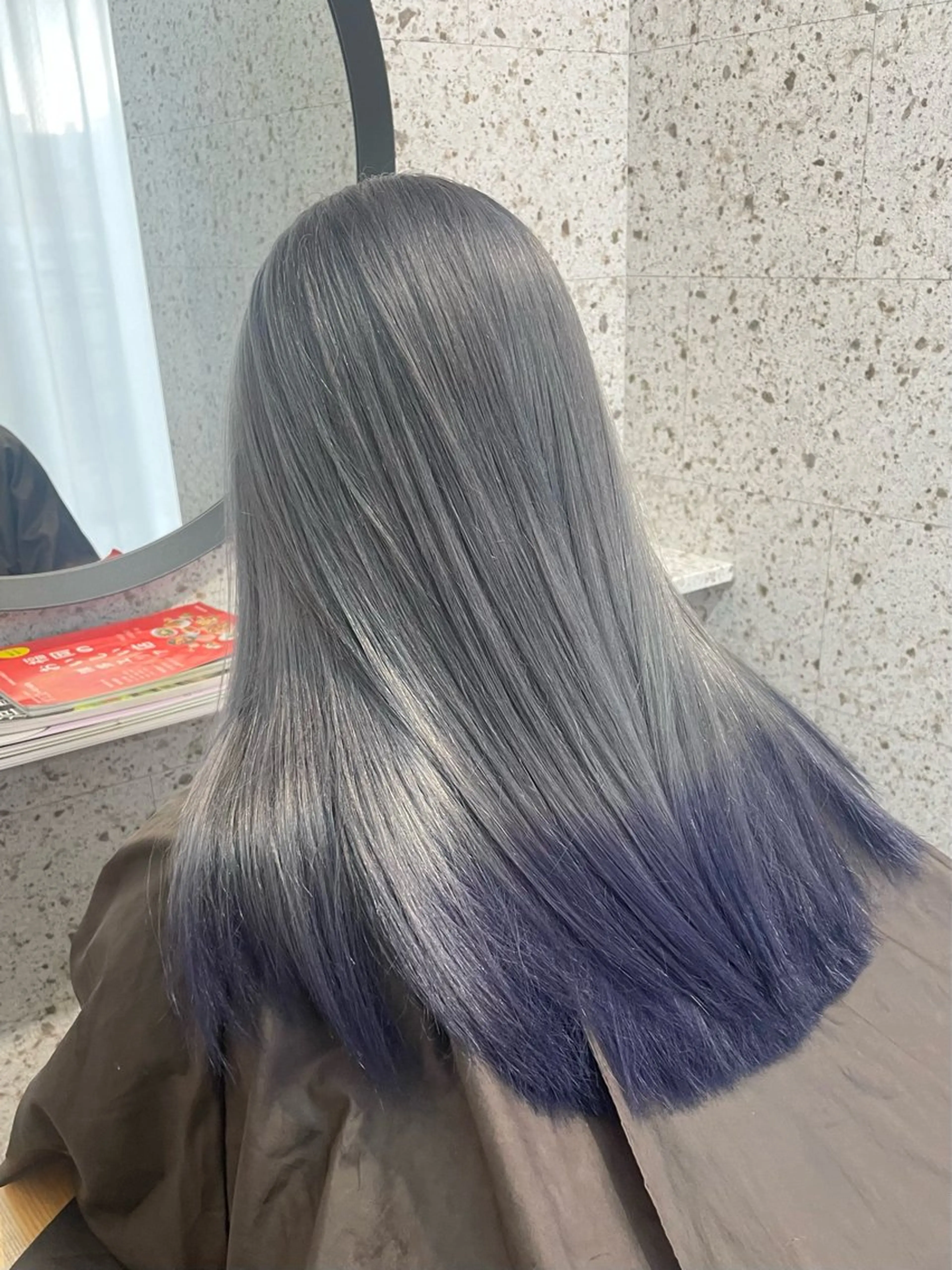 ロング カラー ブルーカラー ブルーラベンダー ラベンダーカラー シルバー ヘアカラー SHOTO ハイトー ン/ブロンドカラーのヘアスタイル