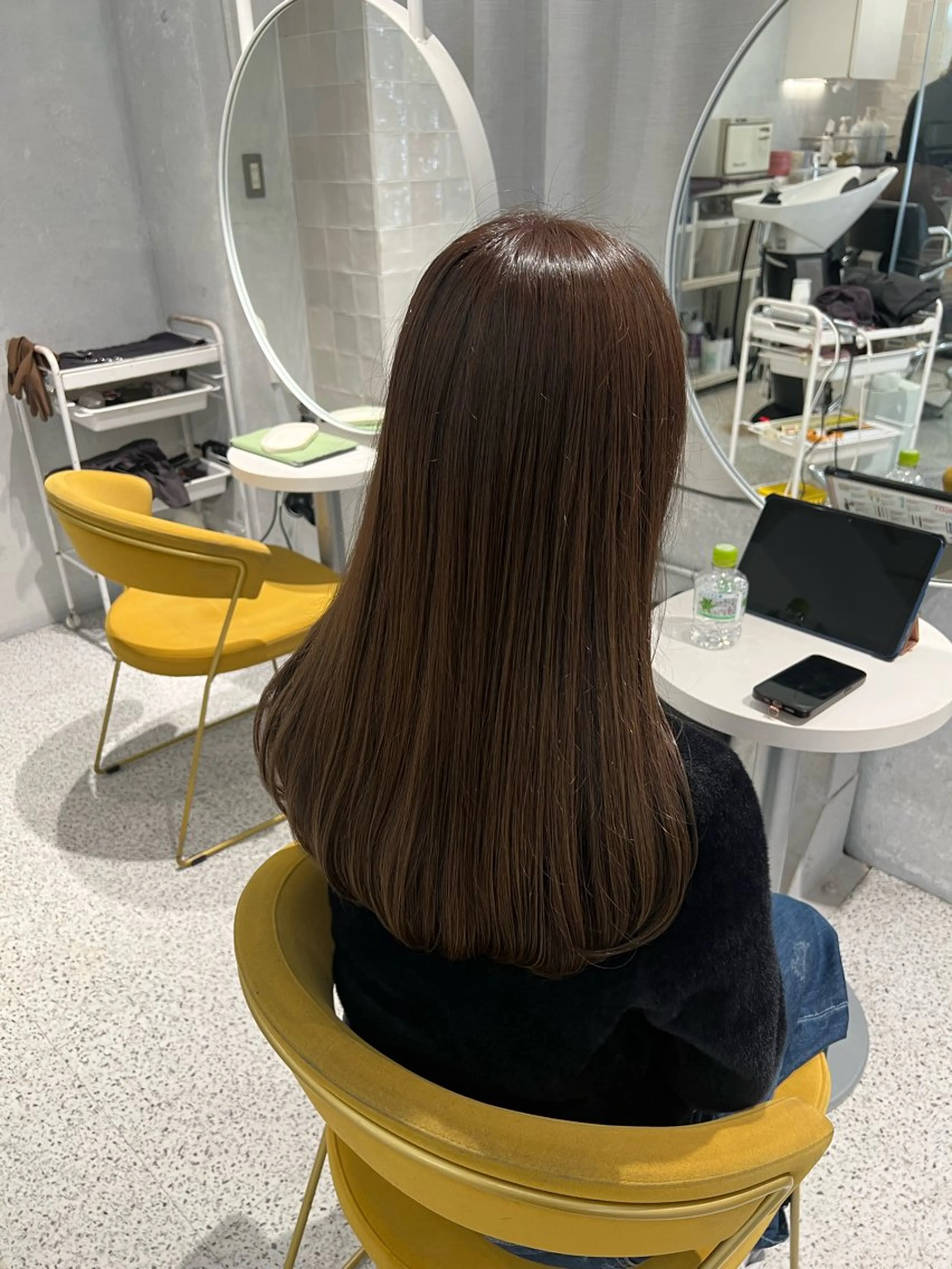 ロング カラー ベージュカラー ブリーチ 透明感カラー ブリーチなしカラー オリーブベージュ カット ヘアカラー トリートメント 韓国ヘア☁️ mitsukiのヘアスタイル