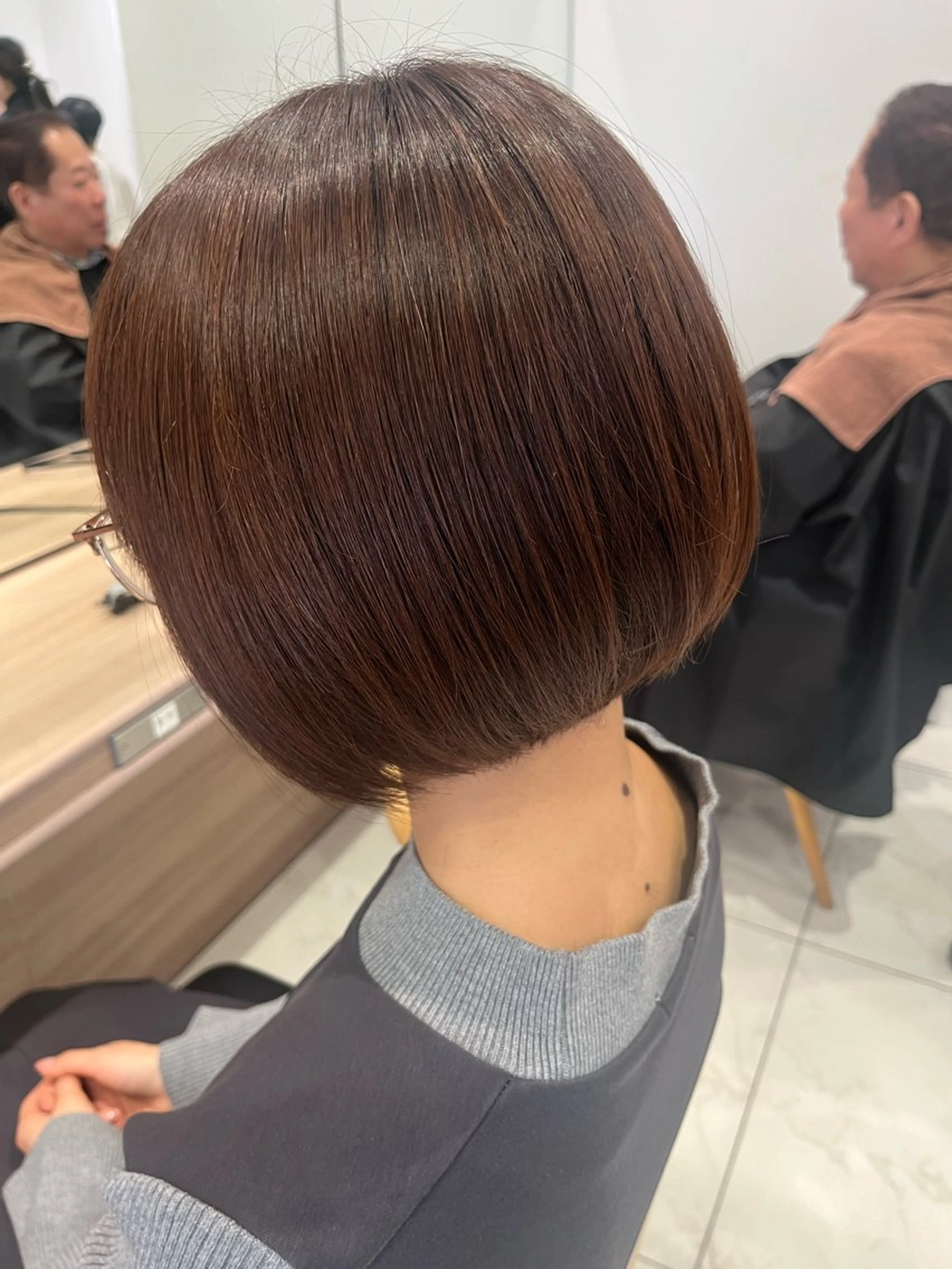 ショート カット 縮毛矯正 トリートメント ヘアセット 【メンズパーマ✨️ 髪質改善矯正】岩城のヘアスタイル