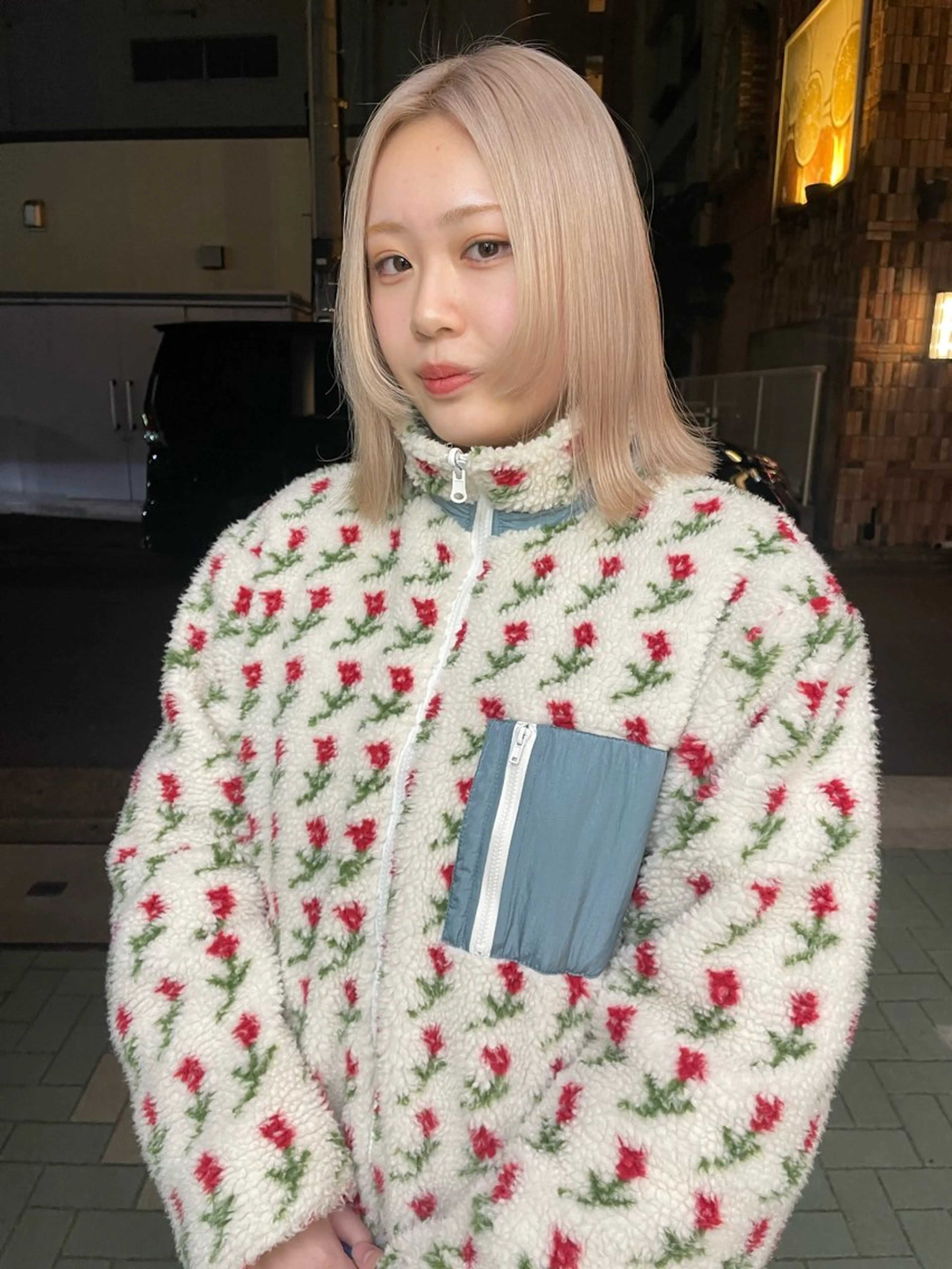 ミディアム ボブカットモデル/パ ーマ/harunaのヘアスタイル