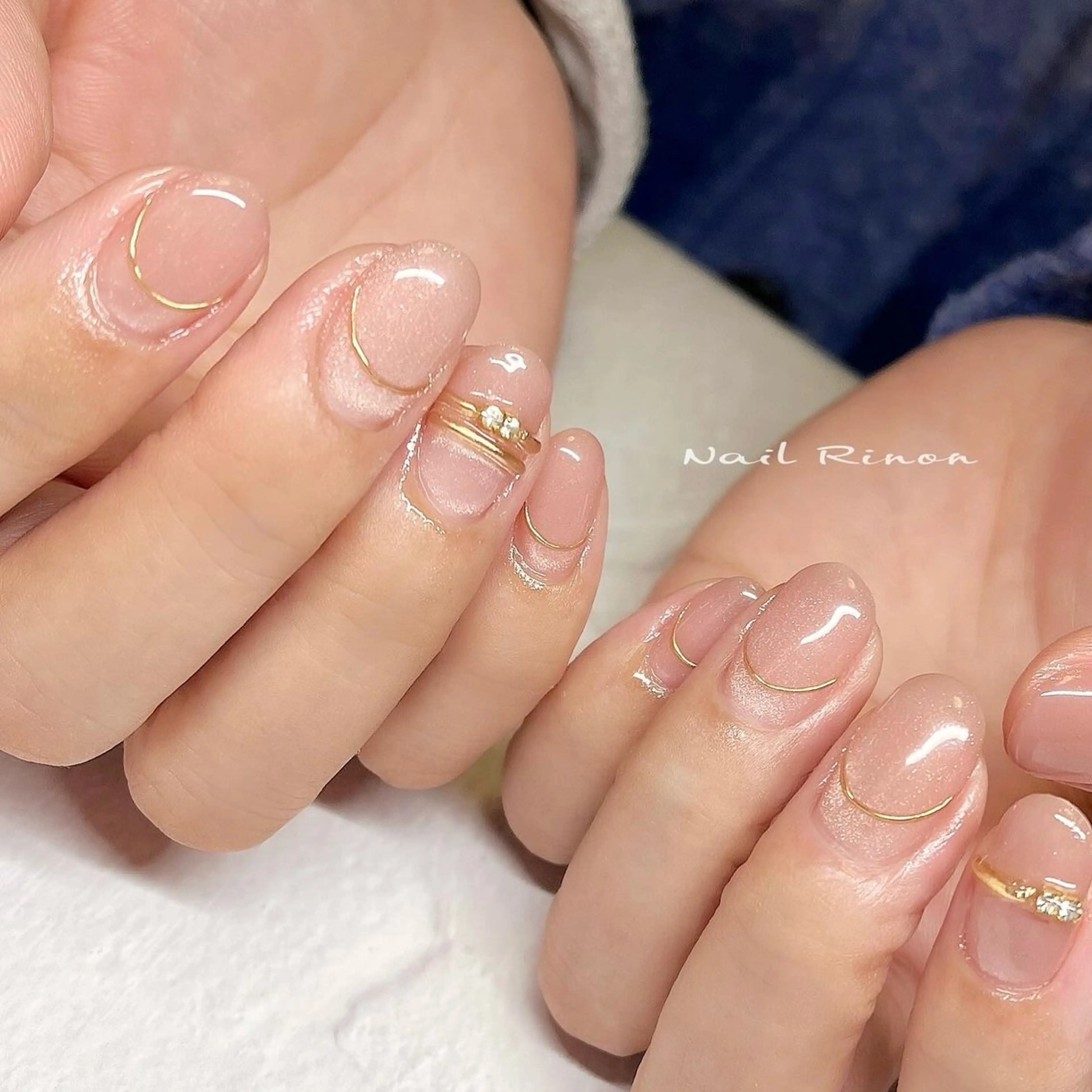 ネイル マグネットネイル ハンドネイル Nail Rinonのネイルデザイン