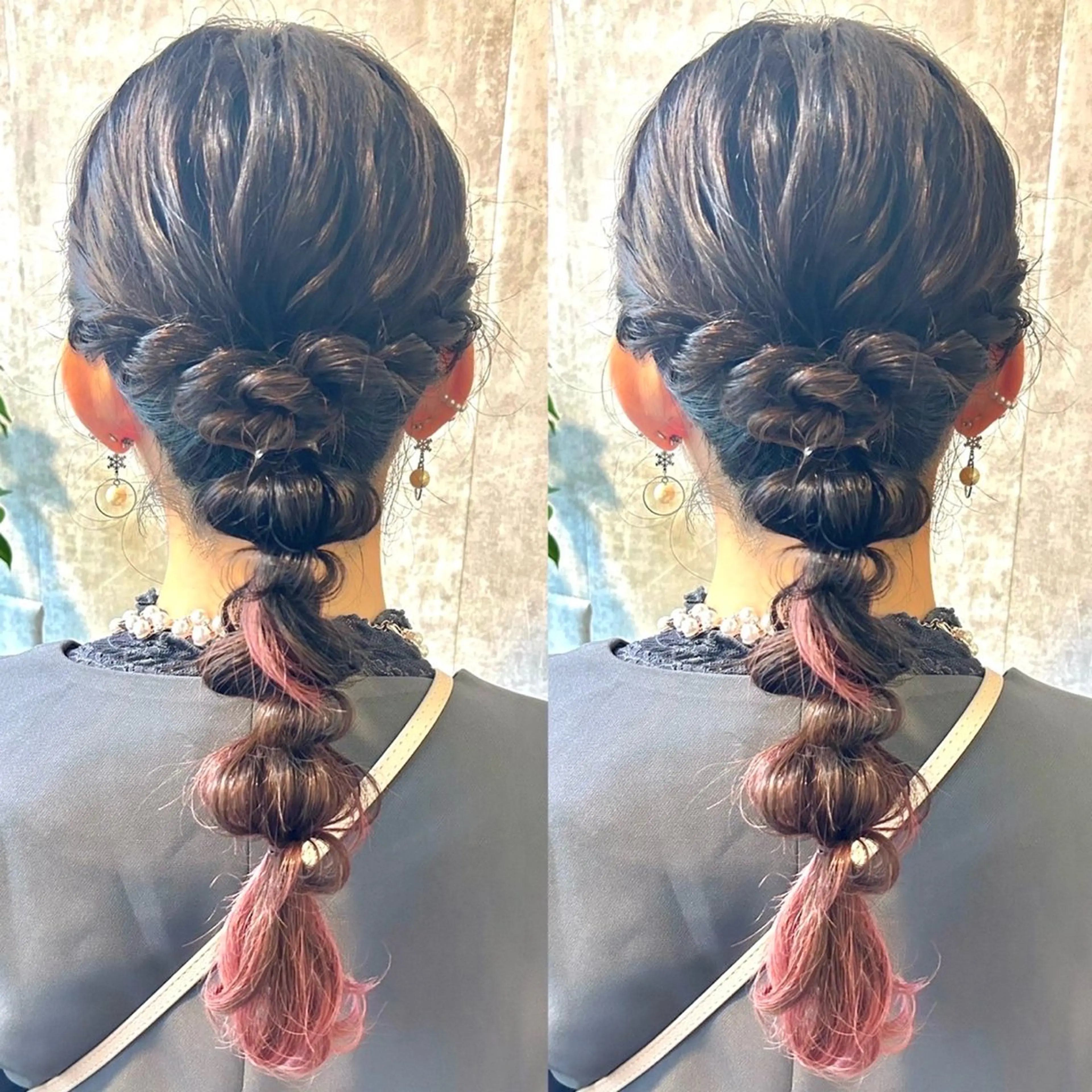 ロング ヘアアレンジ ヘアセット ヘアメ🎀推しカラー 🥣横浜/しほ🧸のヘアスタイル