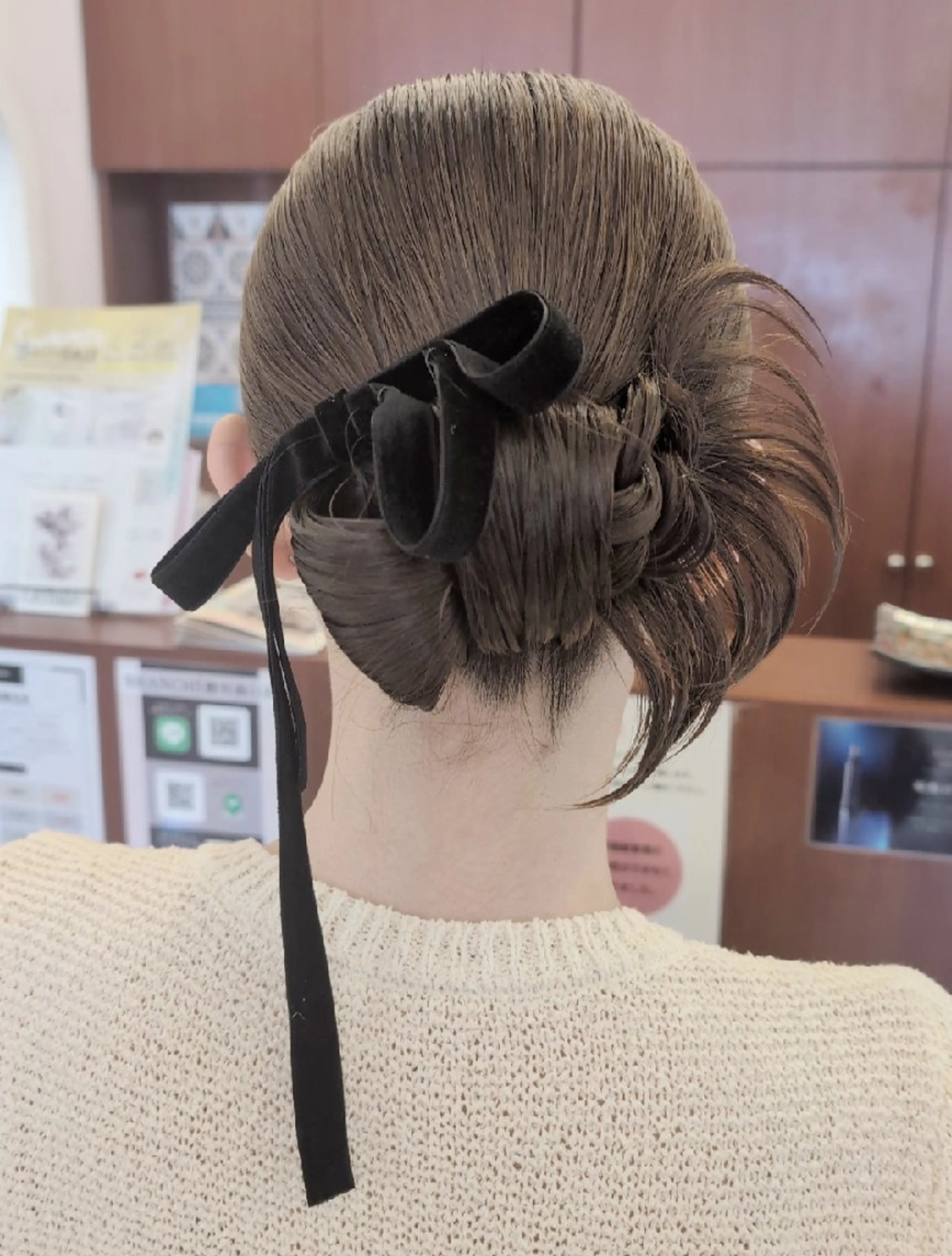 ミディアム ヘアアレンジ ヘアセット ブランシェ勝川南口店 石原 あゆみのマツエク・マツパデザイン