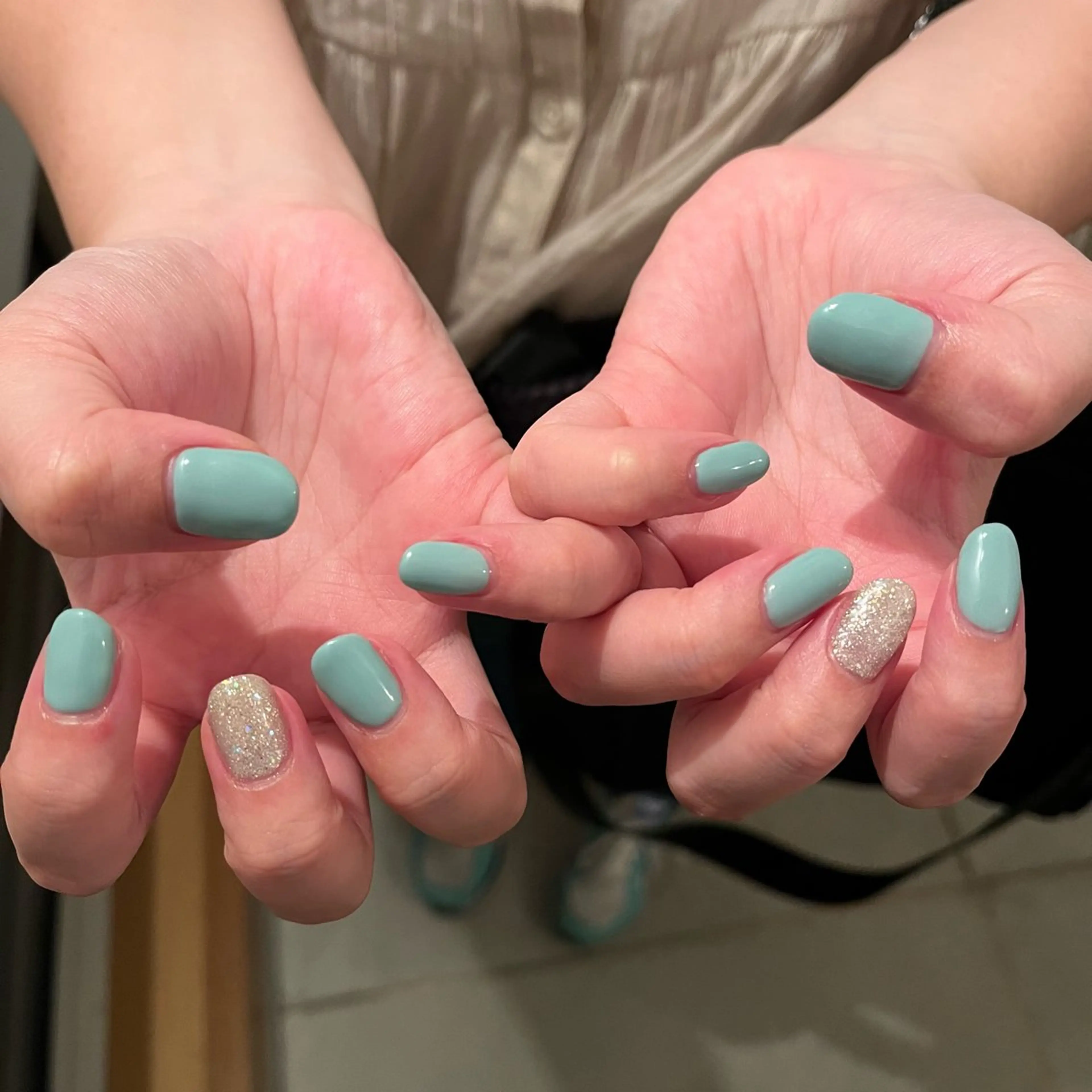 ネイル ブルー K Aのネイルデザイン