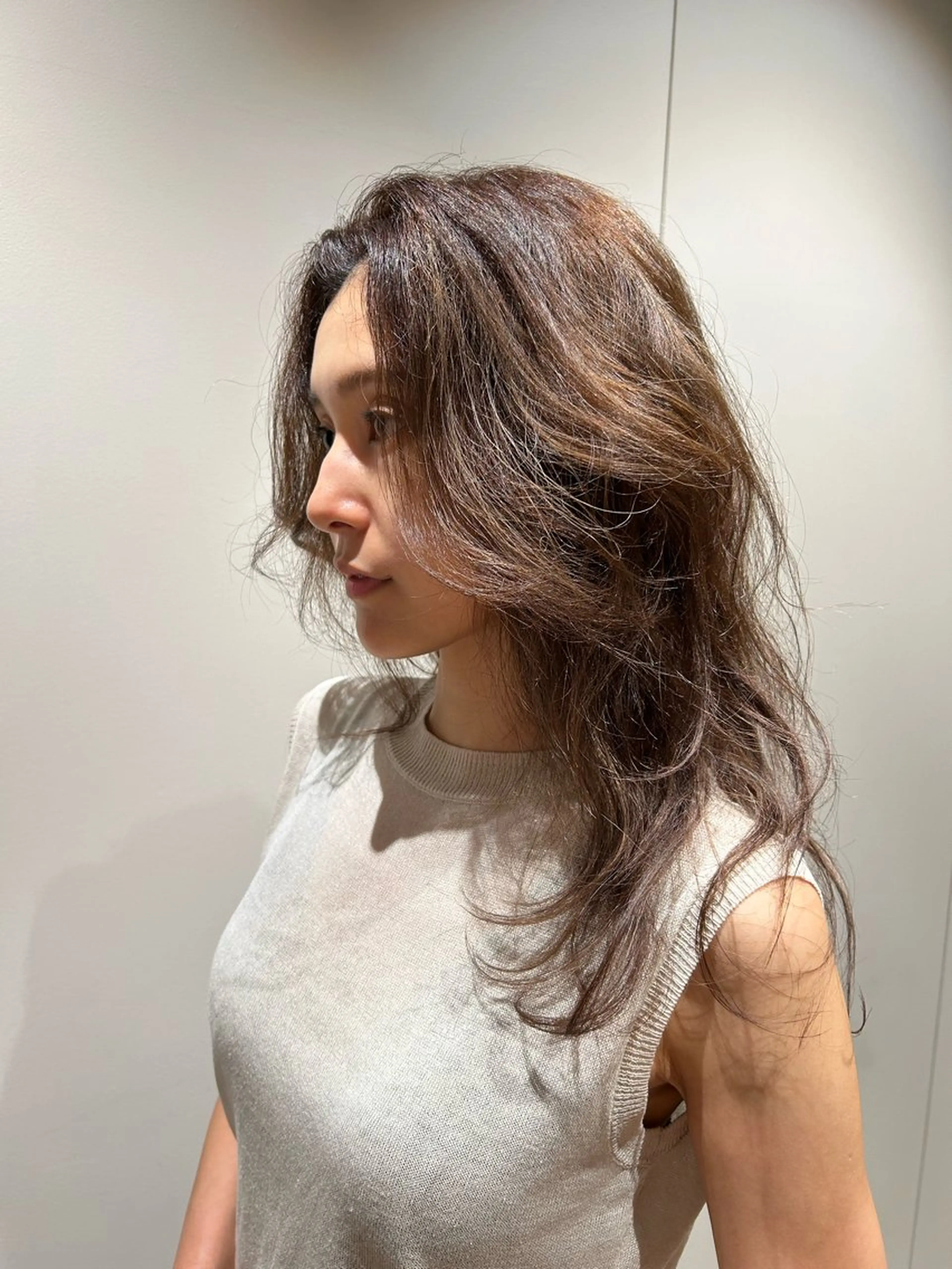 ロング カラー カット無料内田 海香のヘアスタイル
