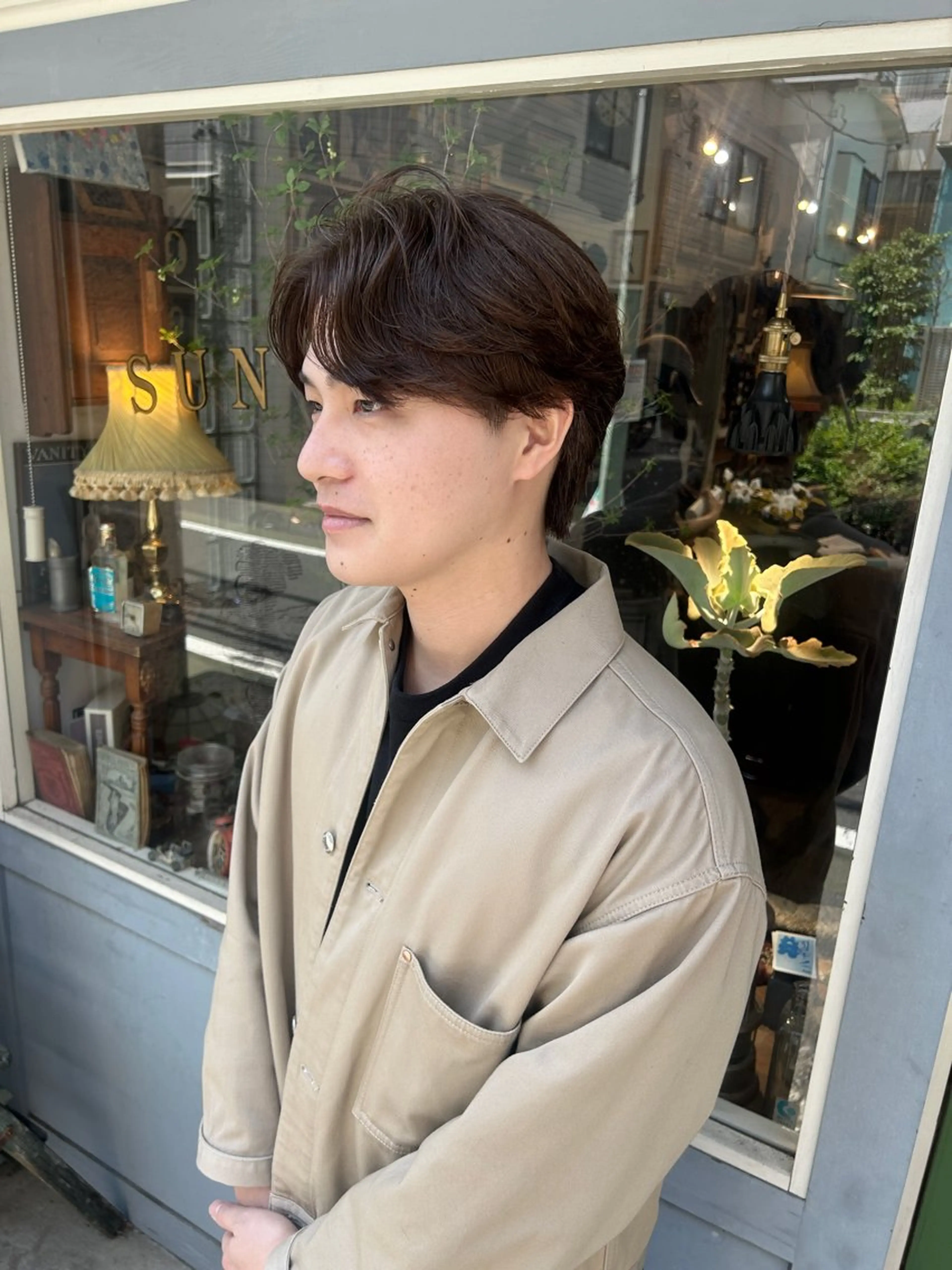 ショート パーマ メンズ メンズパーマ カット パーマ 清水千優/パーマ/ メンズパーマのヘアスタイル