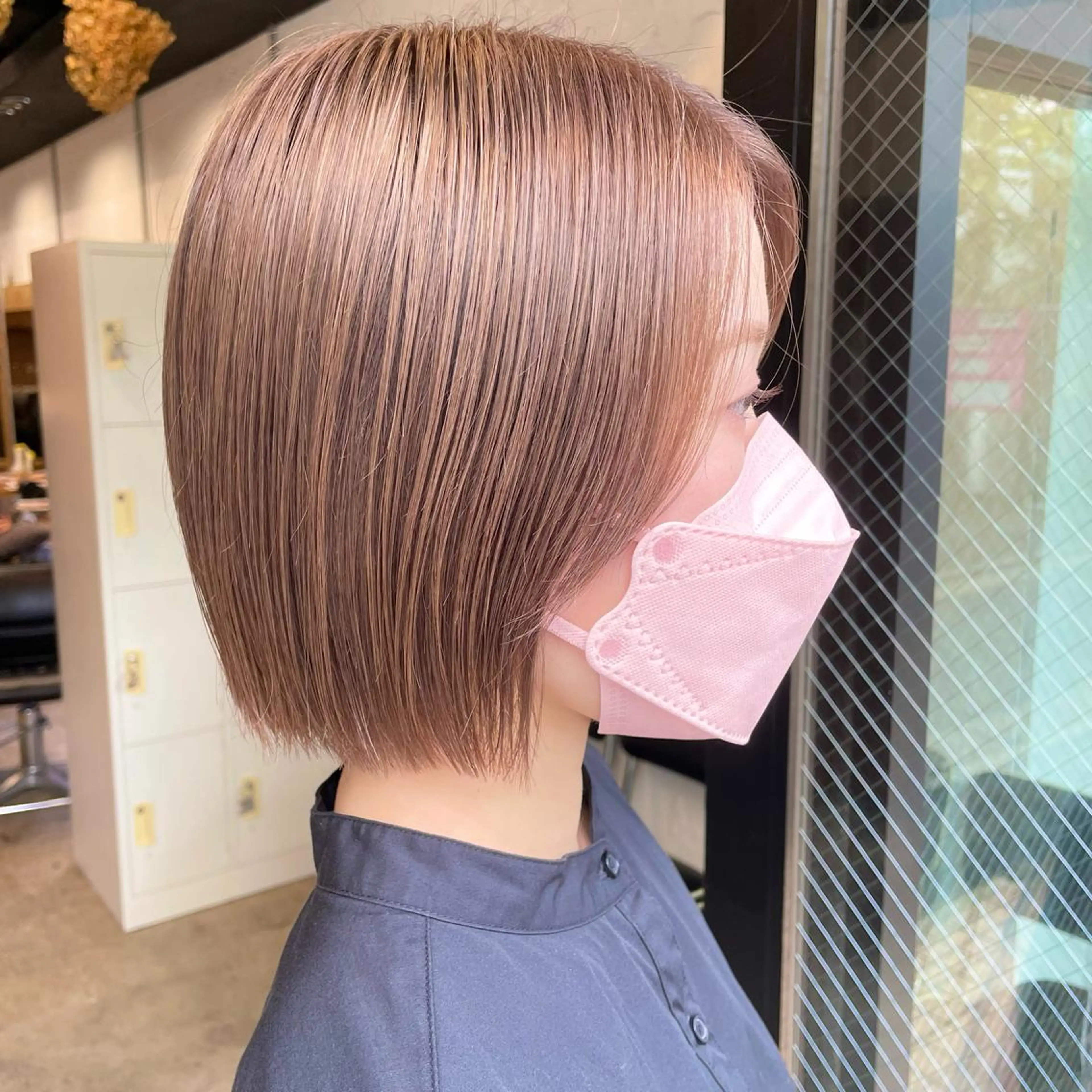 ショート カラー 🌿レイヤーボブ/パ ーマ🌿　木梨健太のヘアスタイル