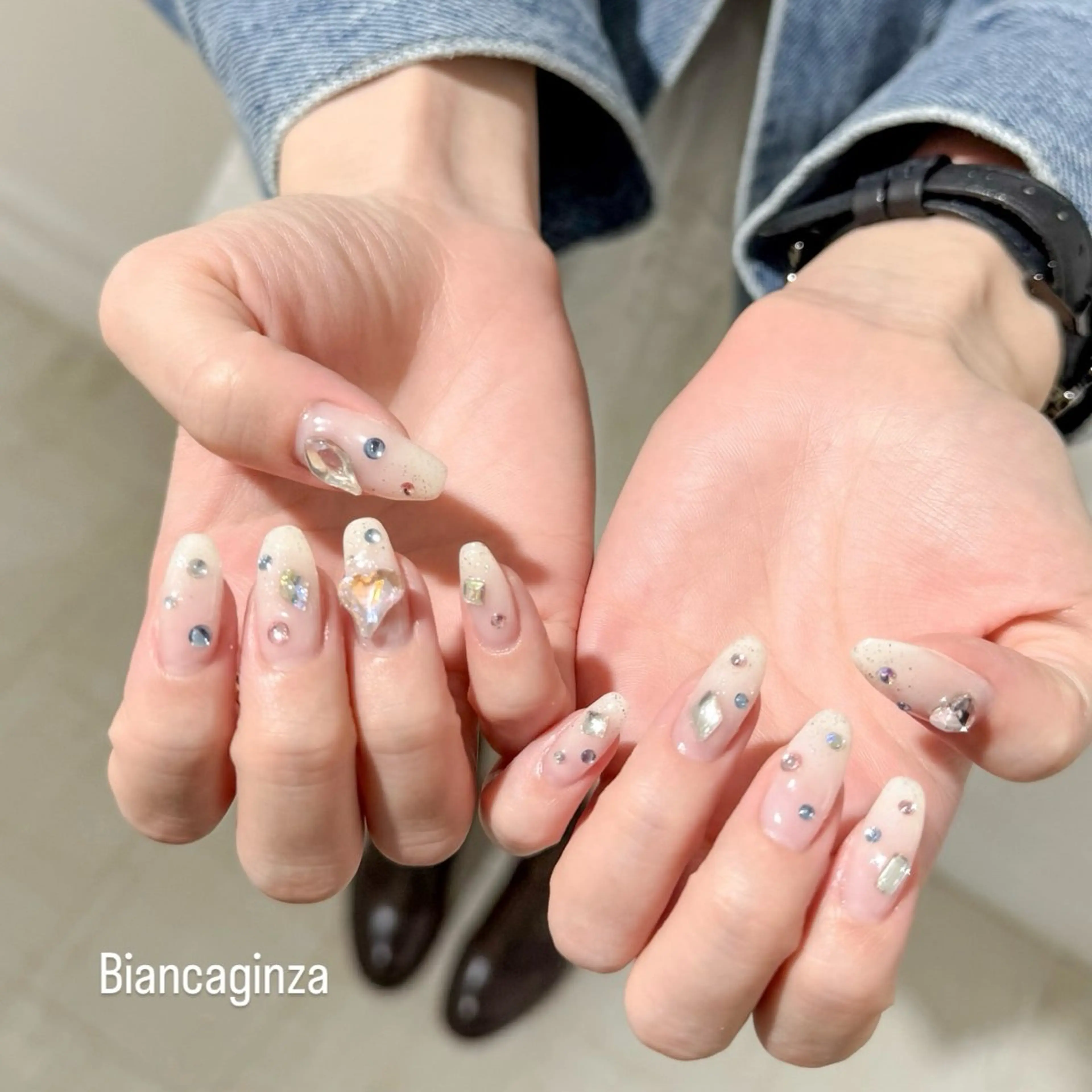 ネイル ハンドネイル Bianca葛西 Hinano🩶のネイルデザイン