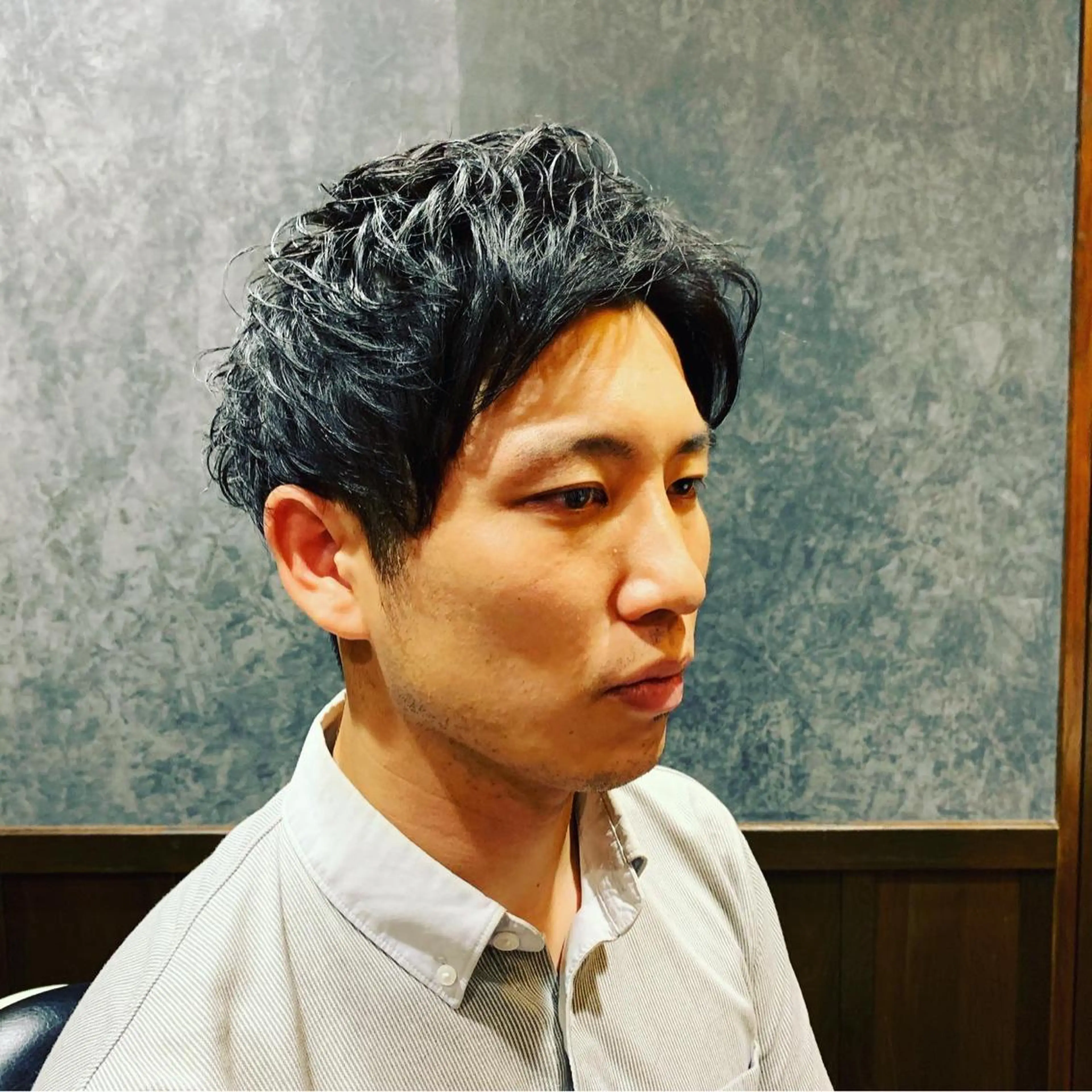 ショート パーマ メンズ ひらお あおとのヘアスタイル