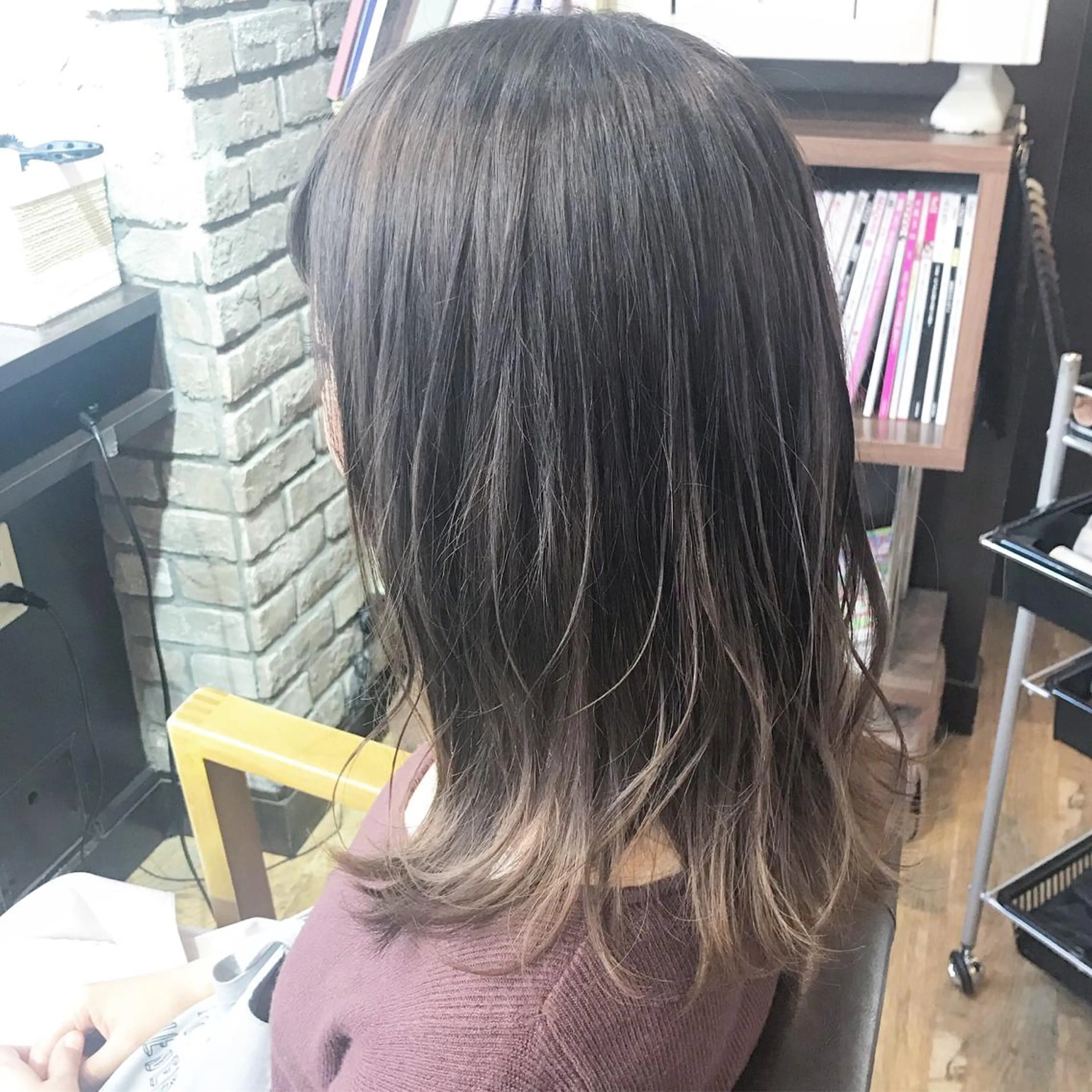ミディアム カラー グラデーションカラー ヘアカラー トリートメント ＊横浜駅＊ 金子 誠也のヘアスタイル