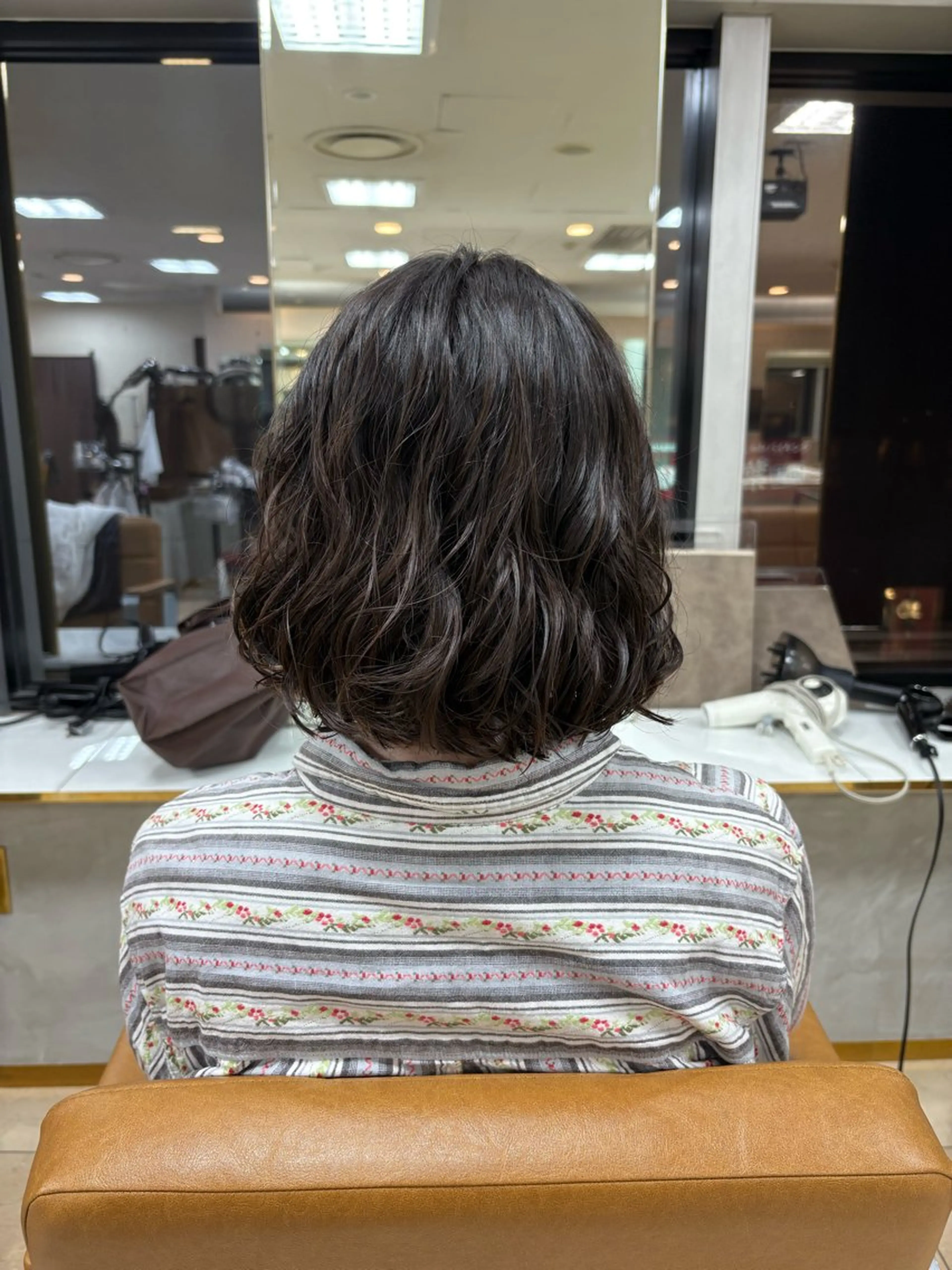 ミディアム パーマ 菅原 琴音のヘアスタイル