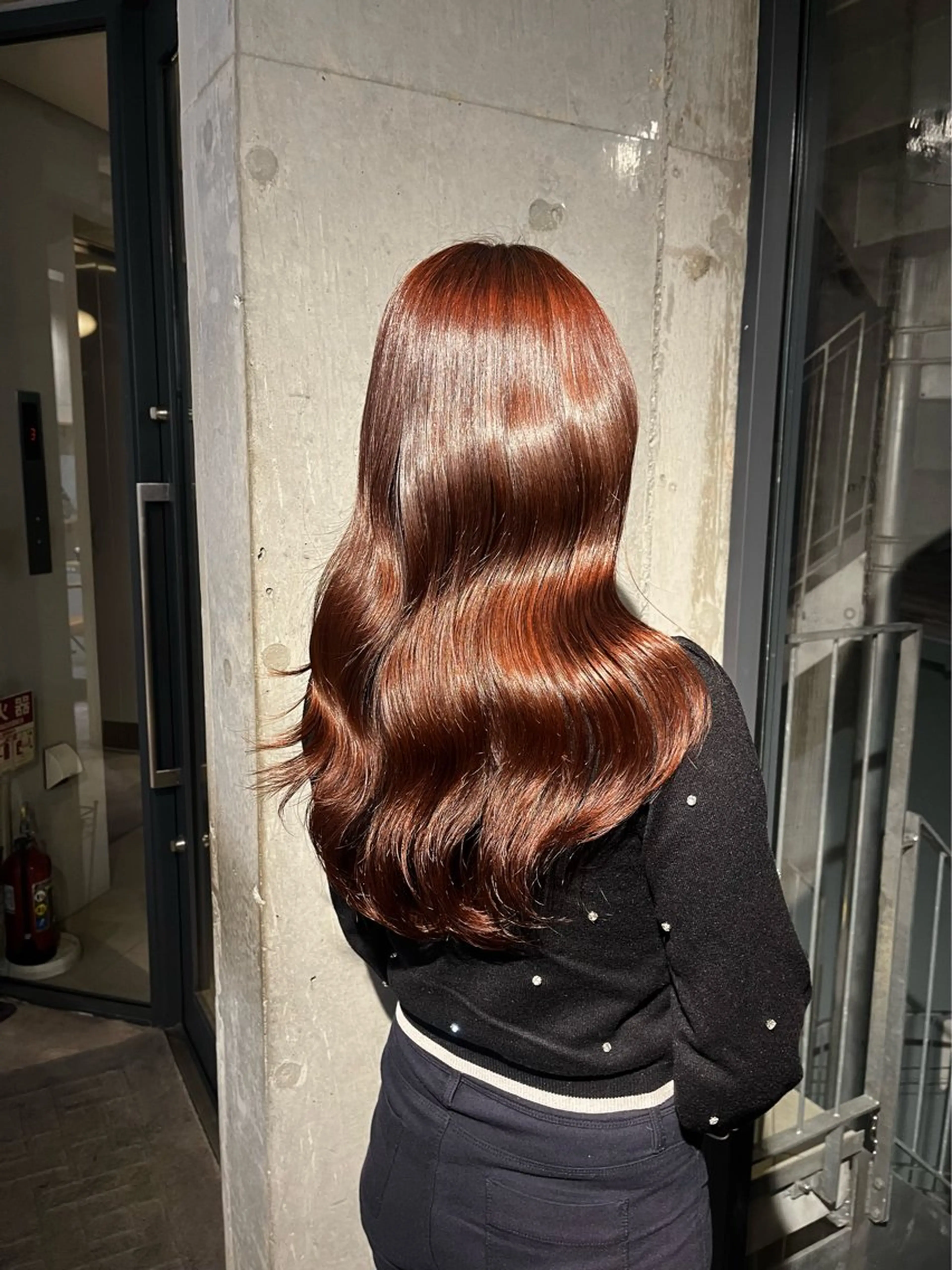 ロング カラー ショート/コテ巻き風 kanohaのヘアスタイル