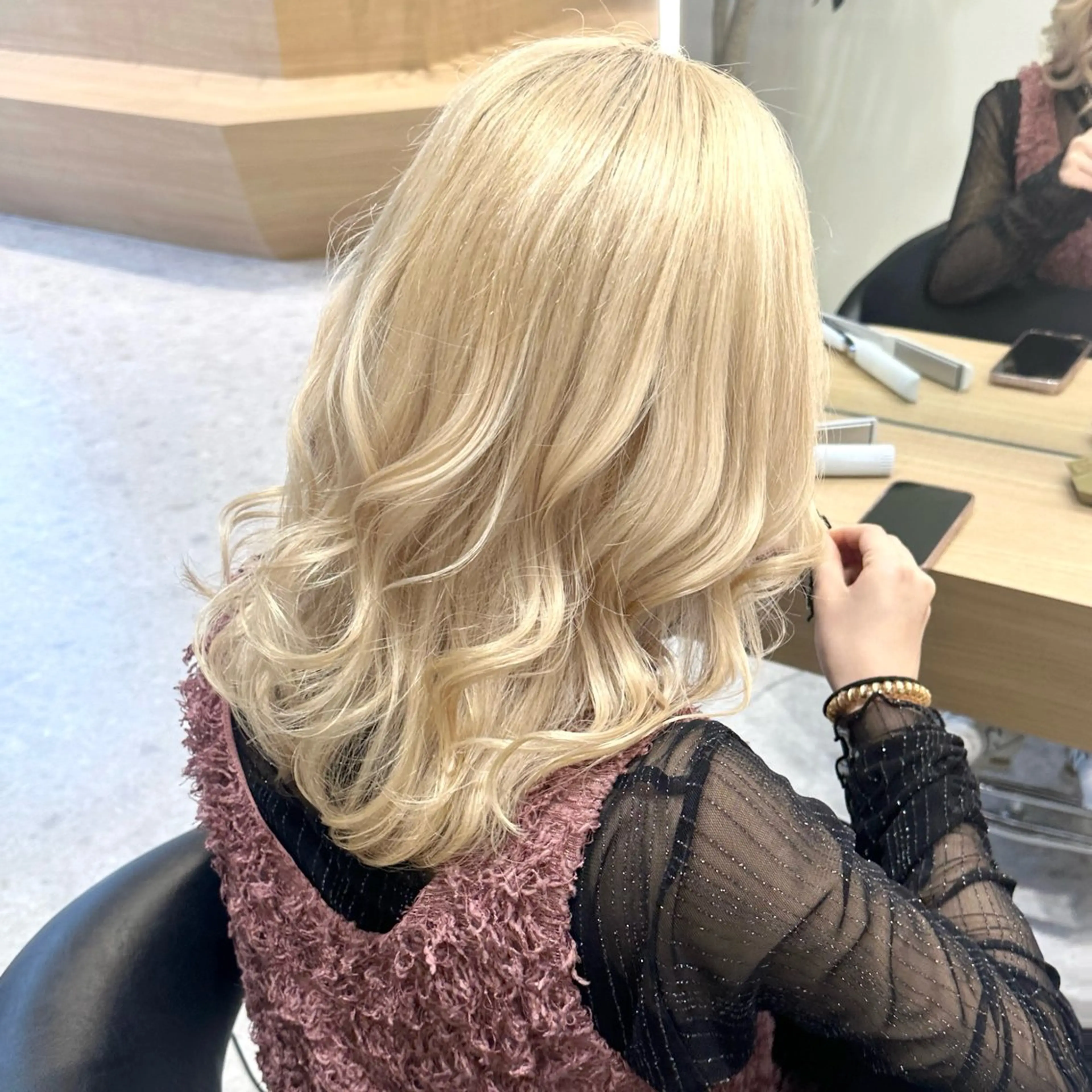 ミディアム カラー nanami ￤透明感￤ラベンダーのヘアスタイル