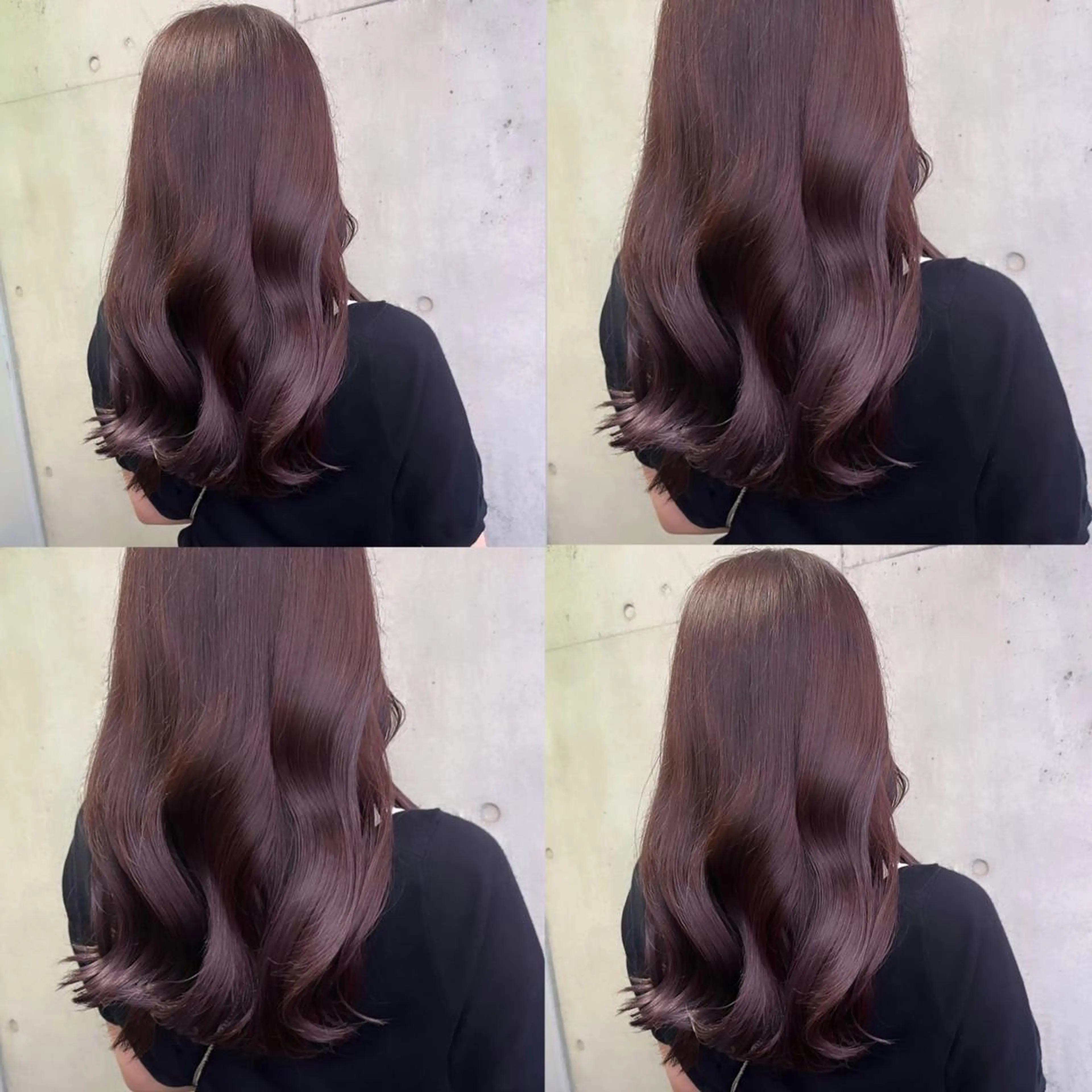 セミロング カラー ブラウンカラー ラベンダーカラー ラベンダーブラウン ヘアカラー トリートメント ヘッドスパ ヘアセット カジュアルを女っぽく 𝗮𝘆𝗮𝗰𝗼のヘアスタイル