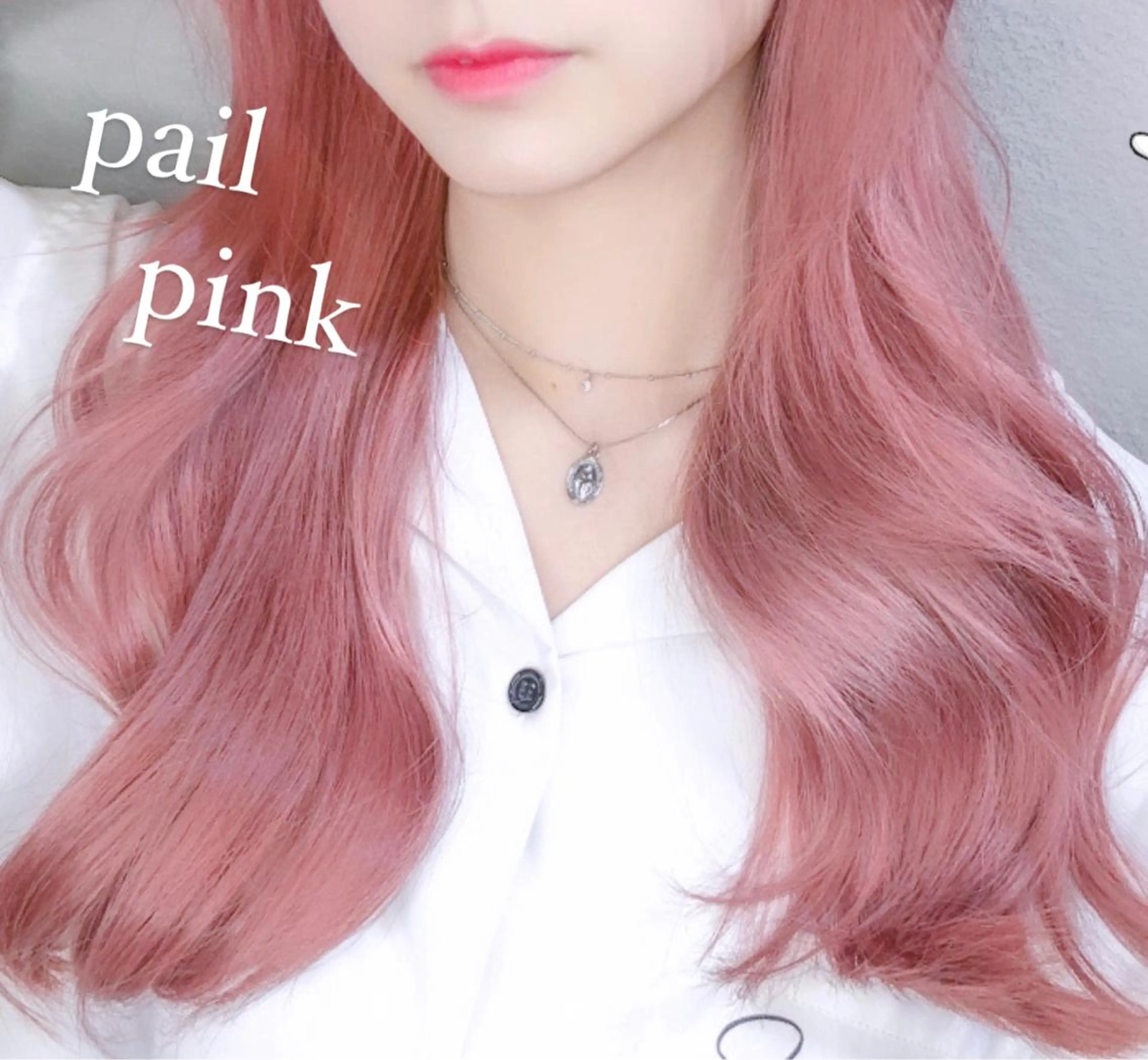 ロング カラー ブリーチ ハイトーンカラー ピンクカラー ホワイトピンク ヨシンモリ 透明感カラー×小 顔レイヤー♡ヒデさんのヘアスタイル