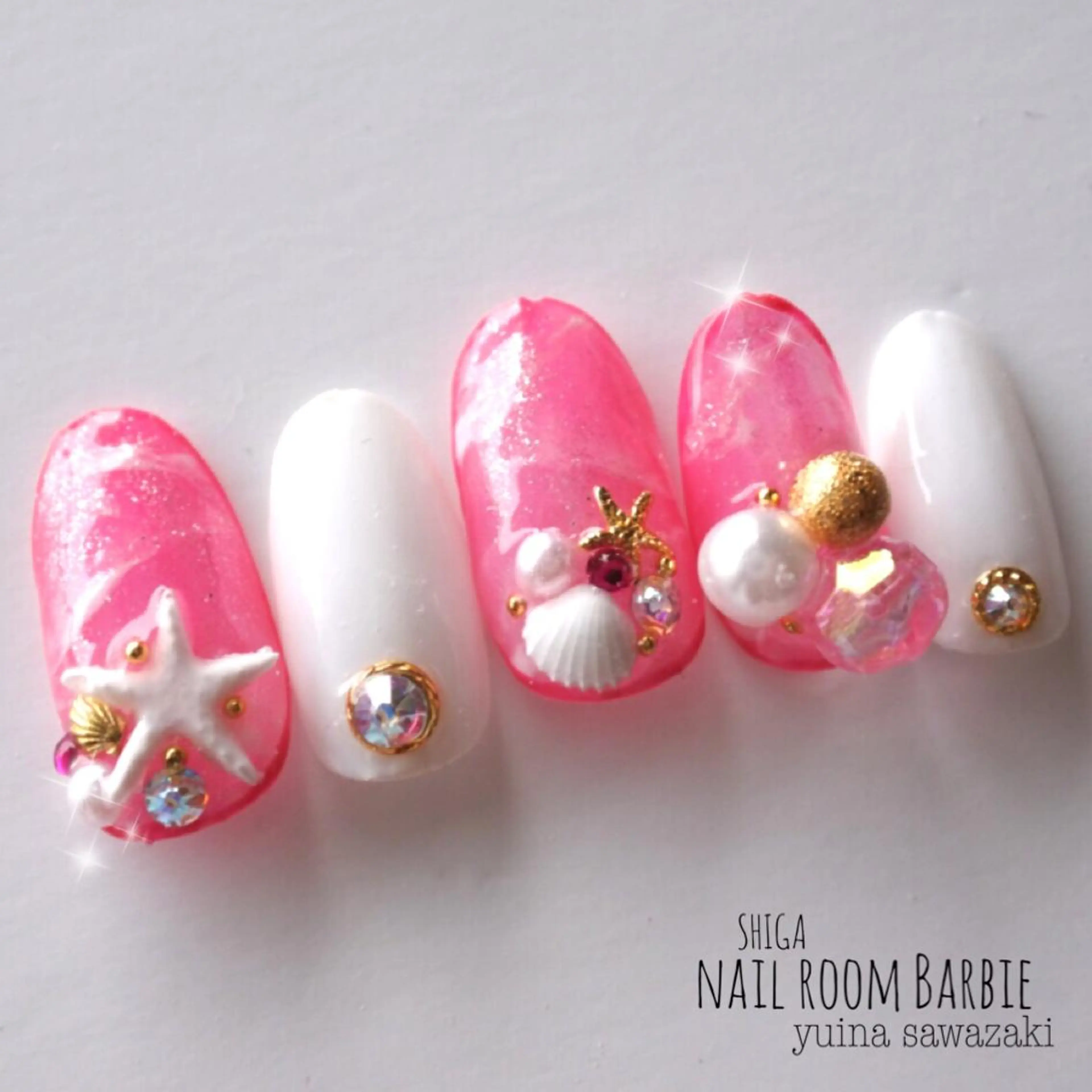 ネイル ピンク 27salon yuinaのネイルデザイン