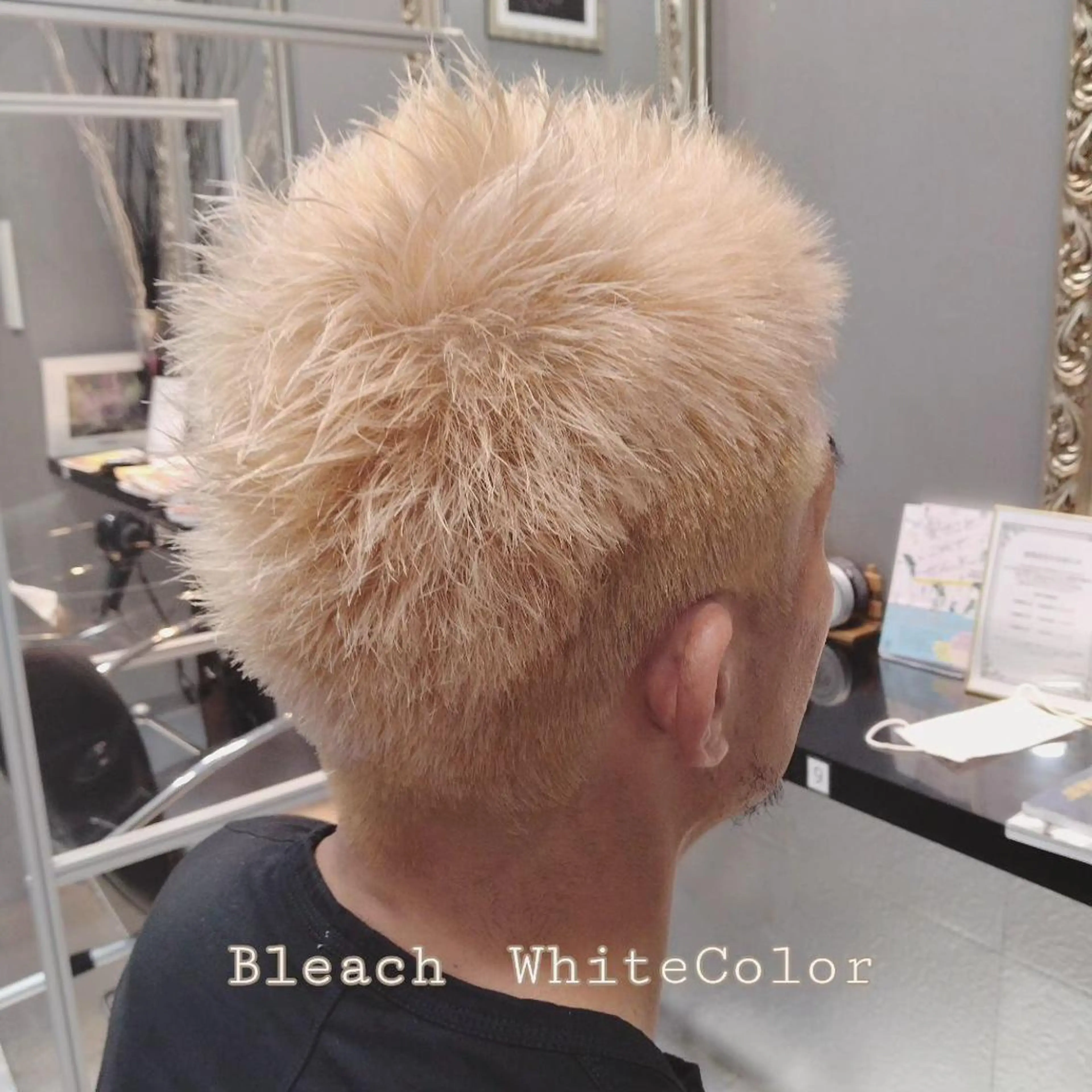 ショート カラー パーマ メンズ キッズ マツエク・マツパ メンズブリーチ ブリーチ ケアカラー パリジェンヌラッシュリフト まつげパーマ sara 荒井店のヘアスタイル