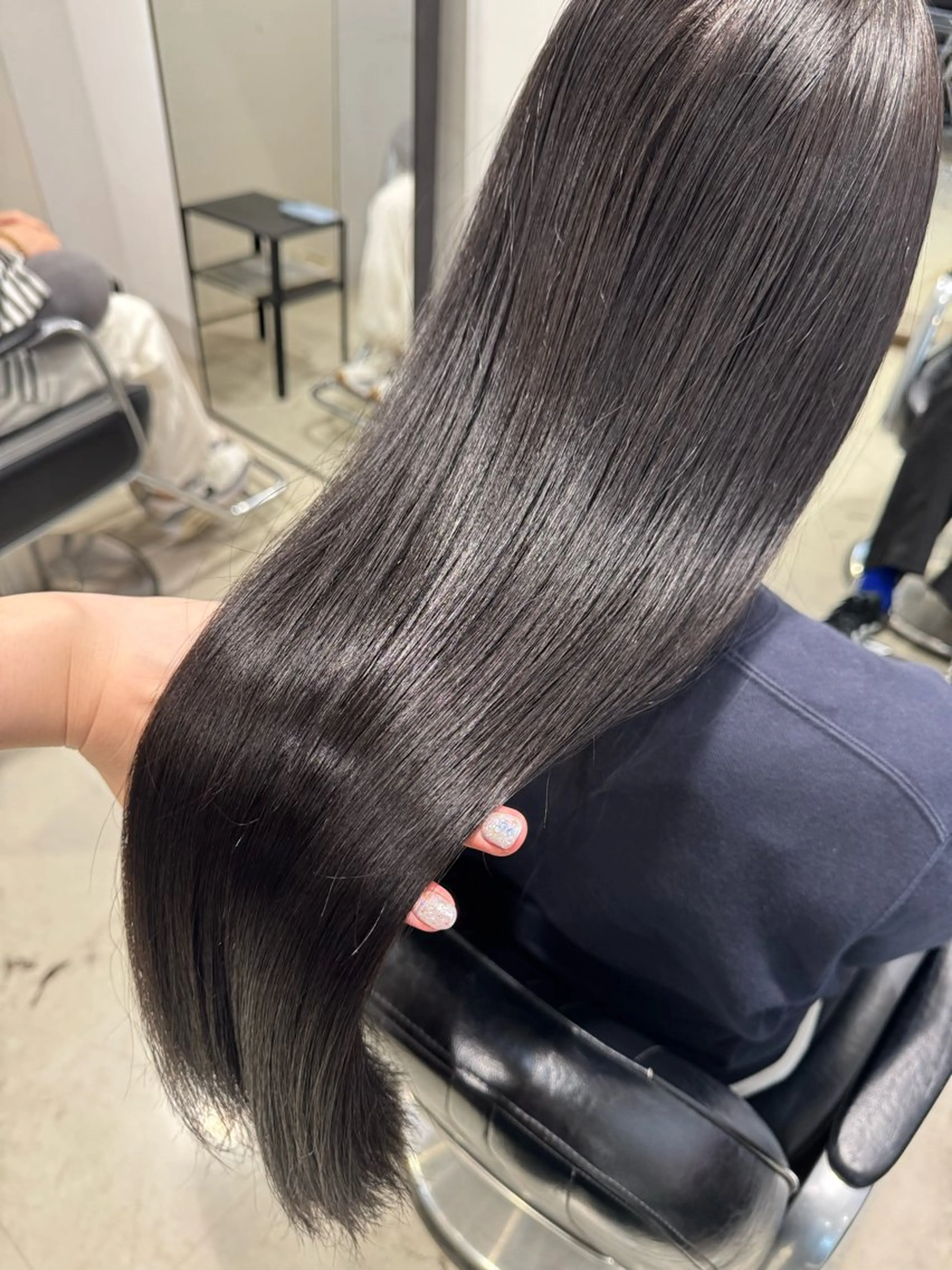 ロング カラー パーマ ヘアアレンジ カット ヘアカラー トリートメント 透明感/オリーブ/ グレージュ/YUKAのヘアスタイル