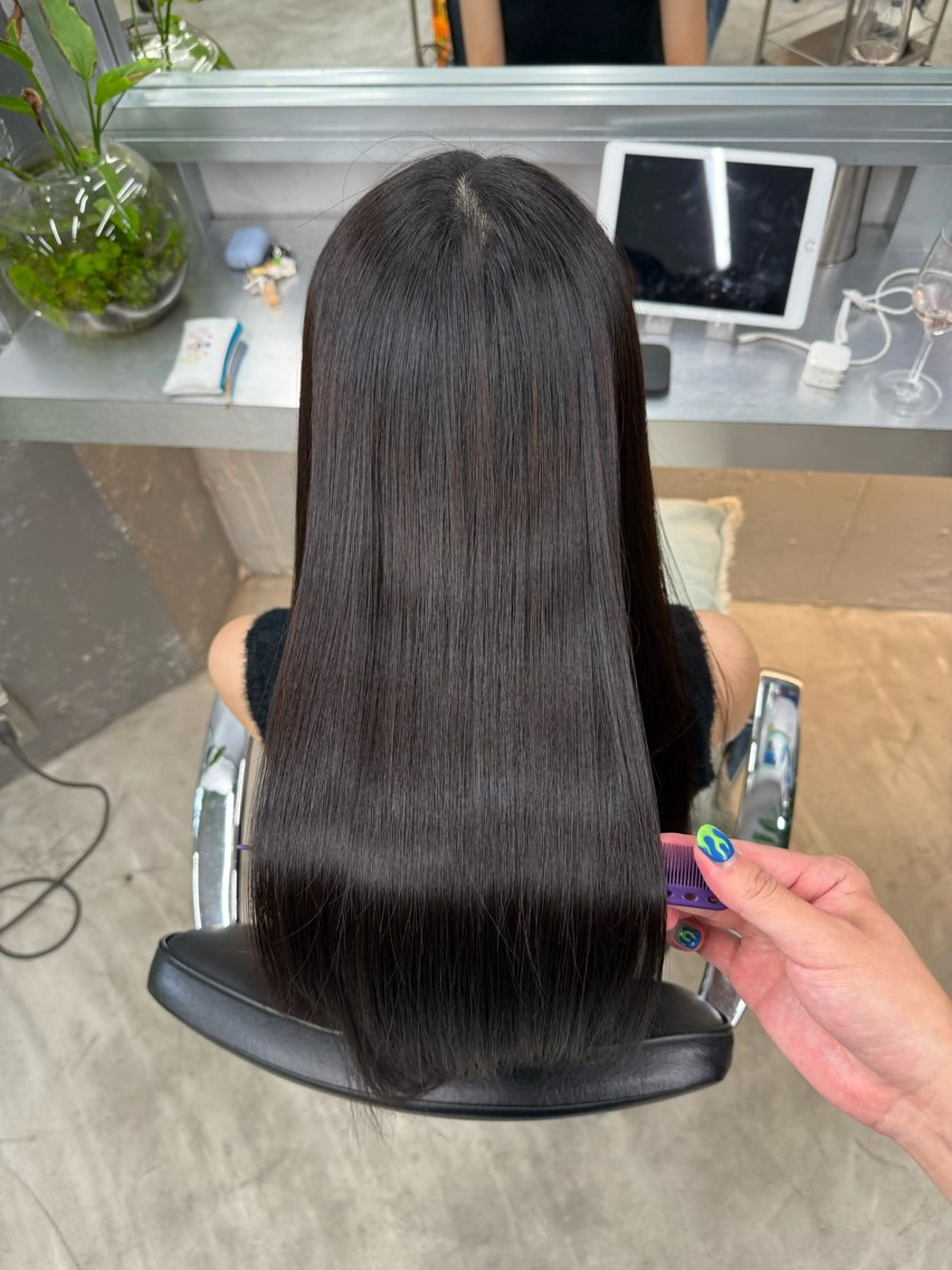 ロング 縮毛矯正 トリートメント 乾かすだけでまとまる /髪質改善西村涼太のヘアスタイル