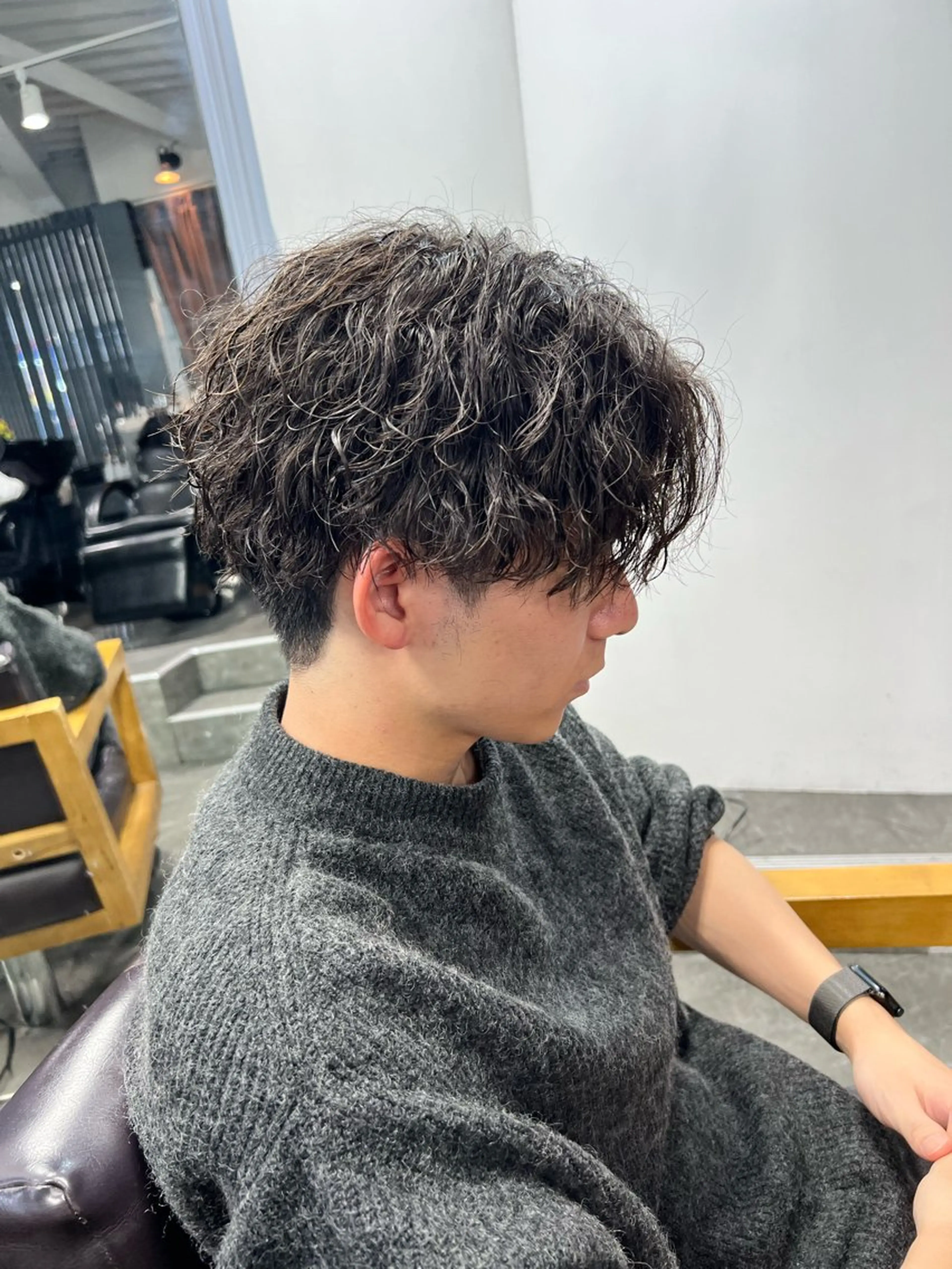 ショート カット パーマ 梅田/パーマ特化/ メンズパーマ/一色翔のヘアスタイル