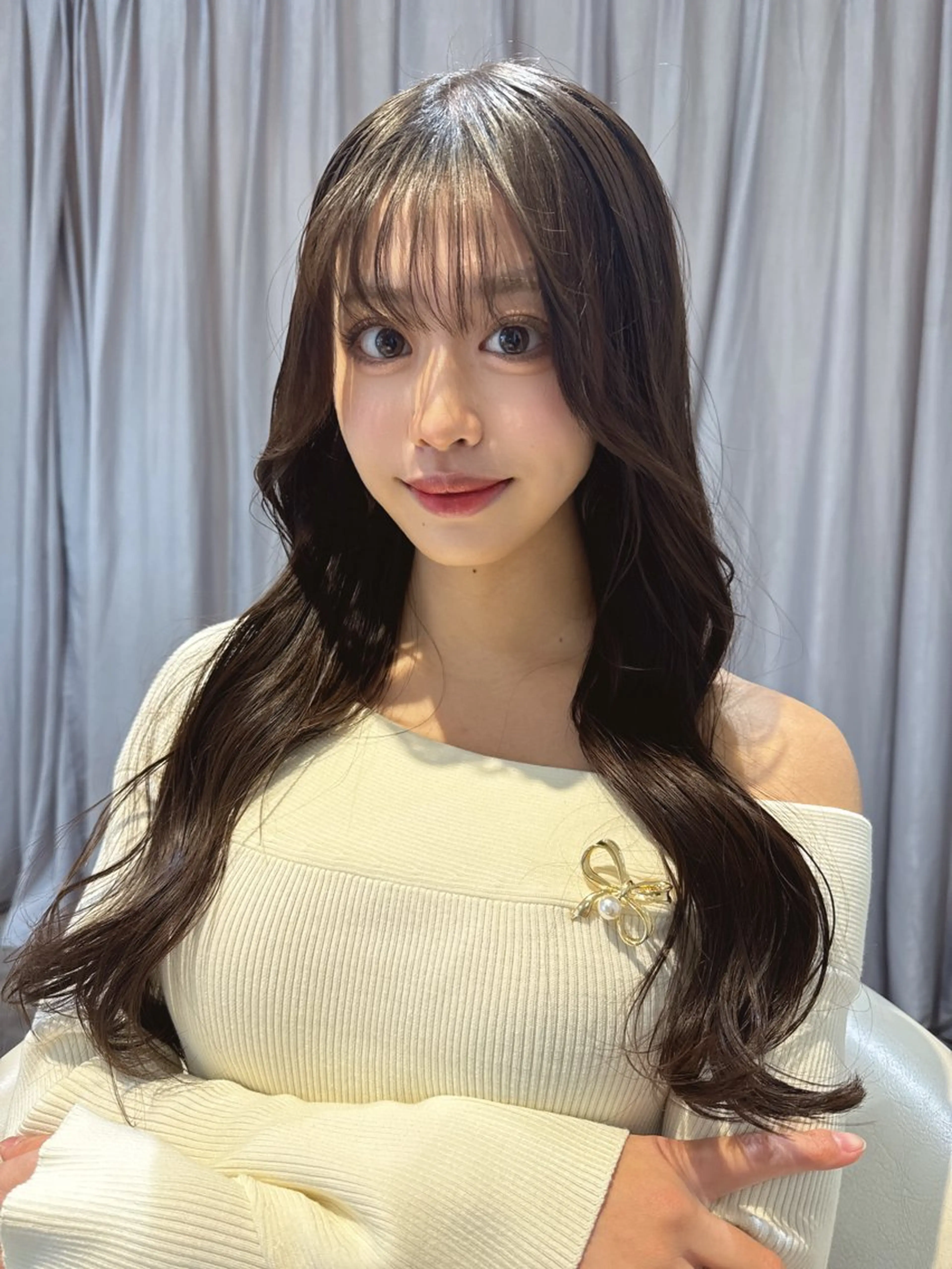 ミディアム カラー 黒髪 ブリーチ 透明感カラー ブリーチなしカラー 卒業式のヘアスタイル カット ヘアカラー トリートメント 💎透明感カラー特化 💎TAISEIのヘアスタイル