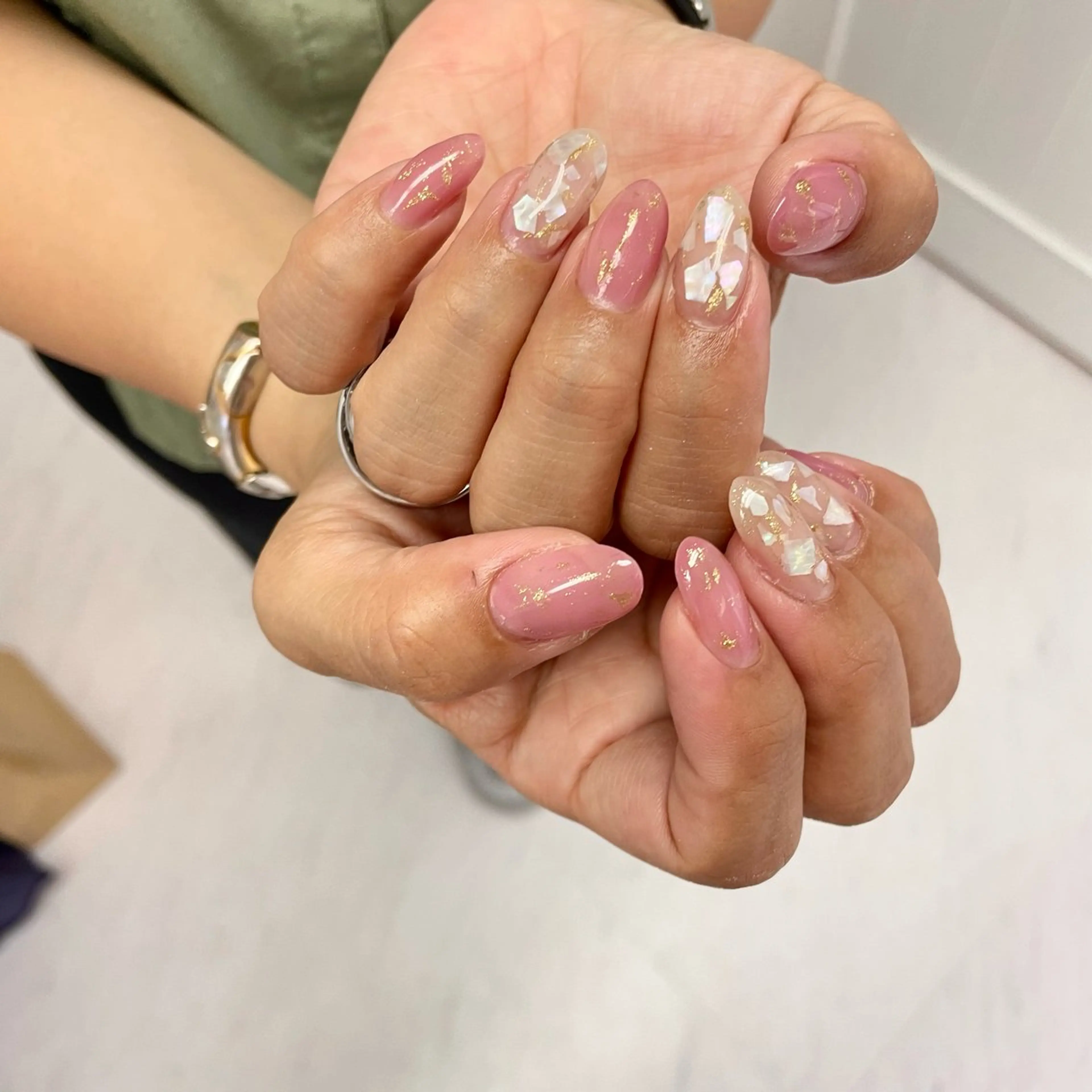 ネイル ハンドネイル 大阪福島韓国束感まつ げ Sayaka🤍のマツエク・マツパデザイン