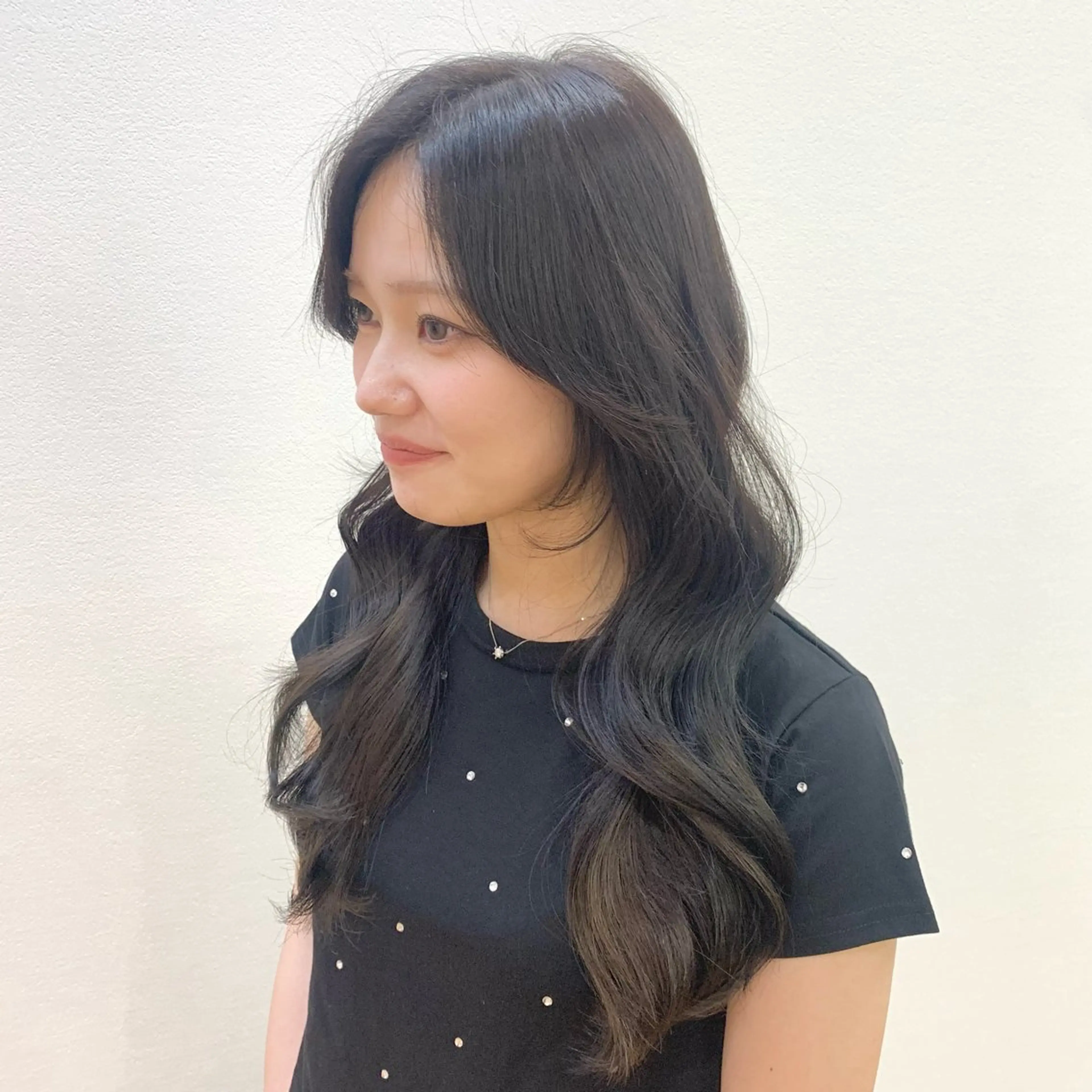 ロング カラー ヘアアレンジ キヨミ 韓国レイヤーカットのヘアスタイル