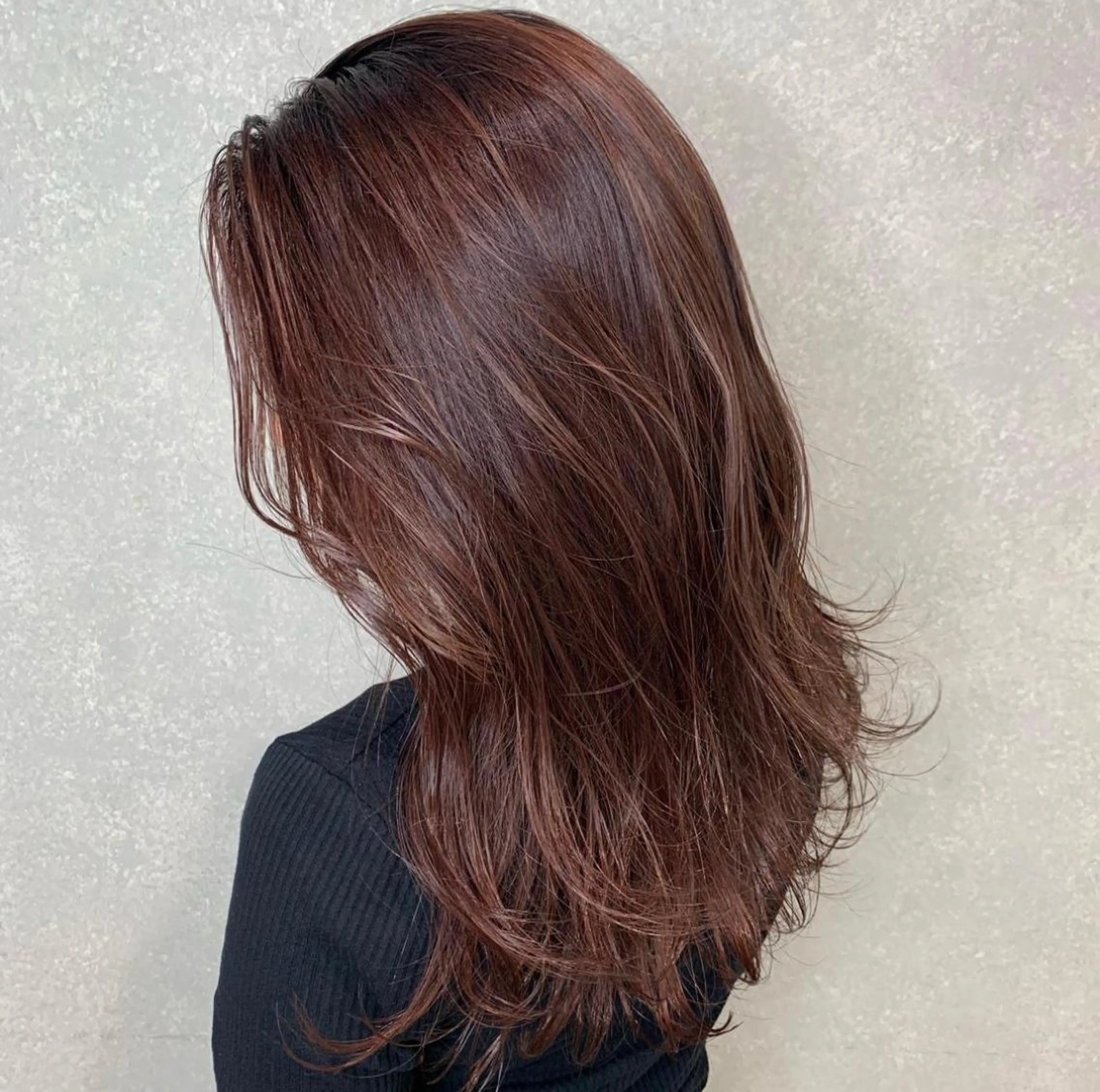 セミロング カラー 透明感カラー イルミナカラー Kureha/ネイル トレンドヘアのネイルデザイン