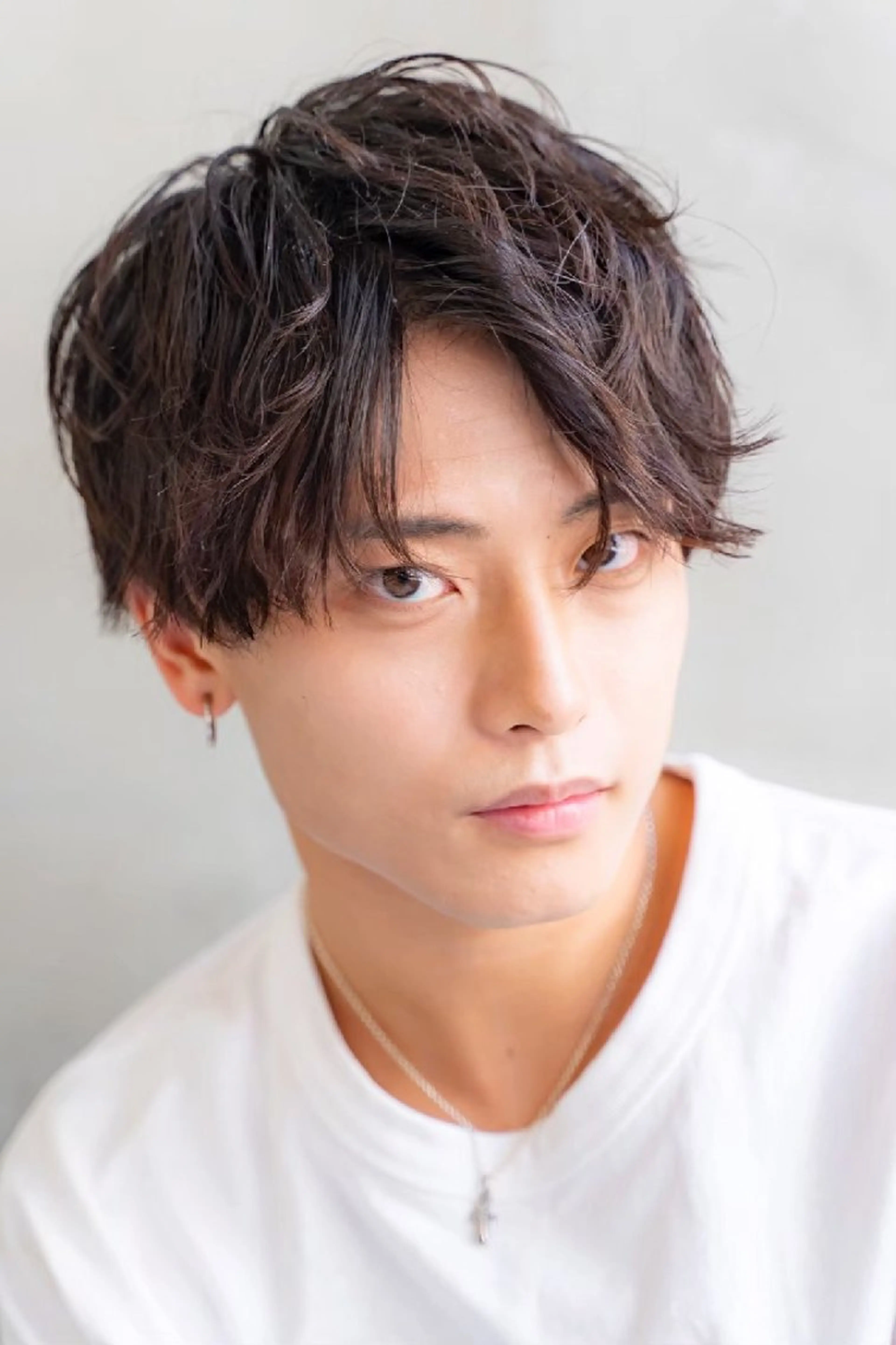 ショート カラー パーマ ヘアアレンジ メンズ カット パーマ トリートメント 【毛流れヘア】 人気No.1/ユウキのヘアスタイル