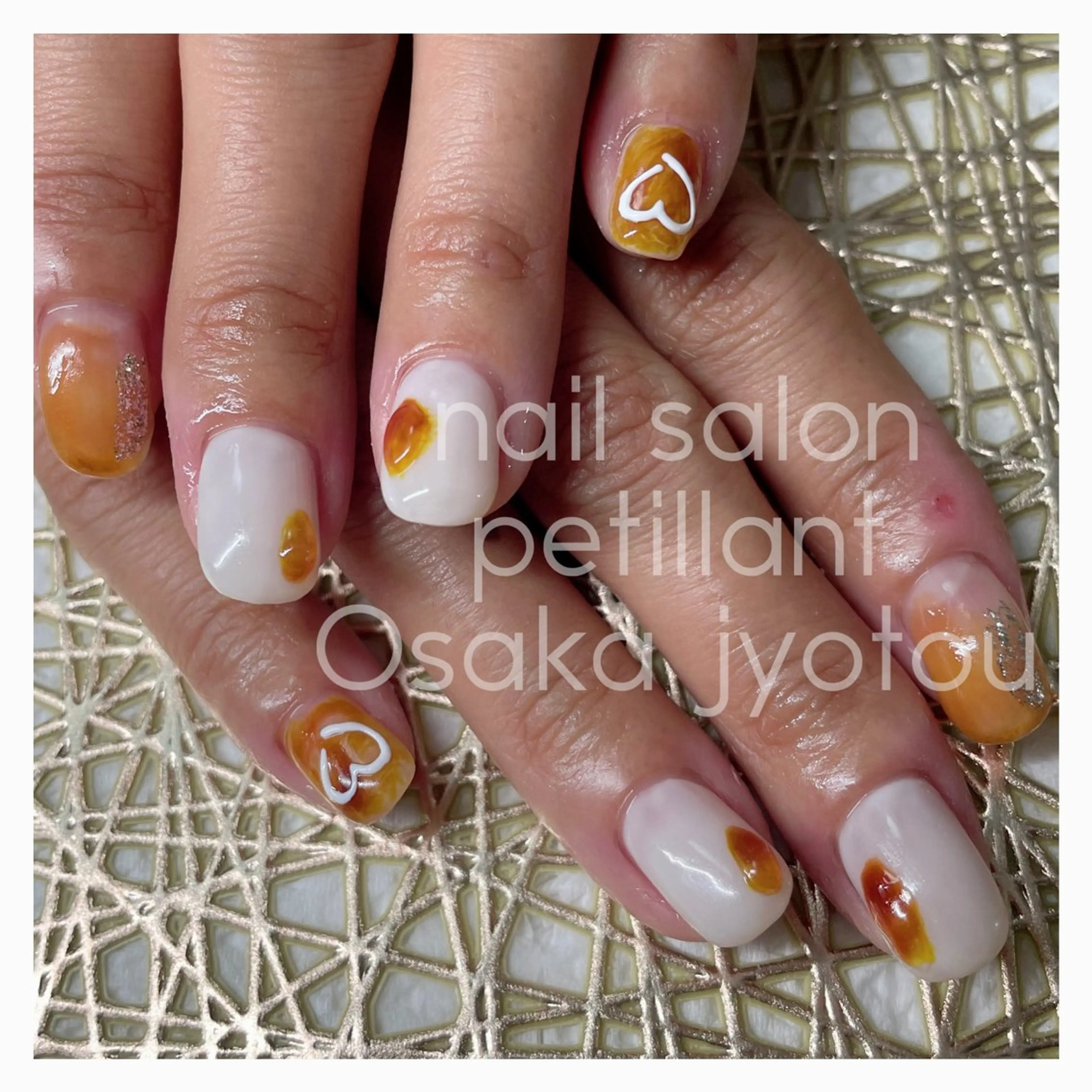 ネイル べっ甲ネイル nail salon petillantのネイルデザイン