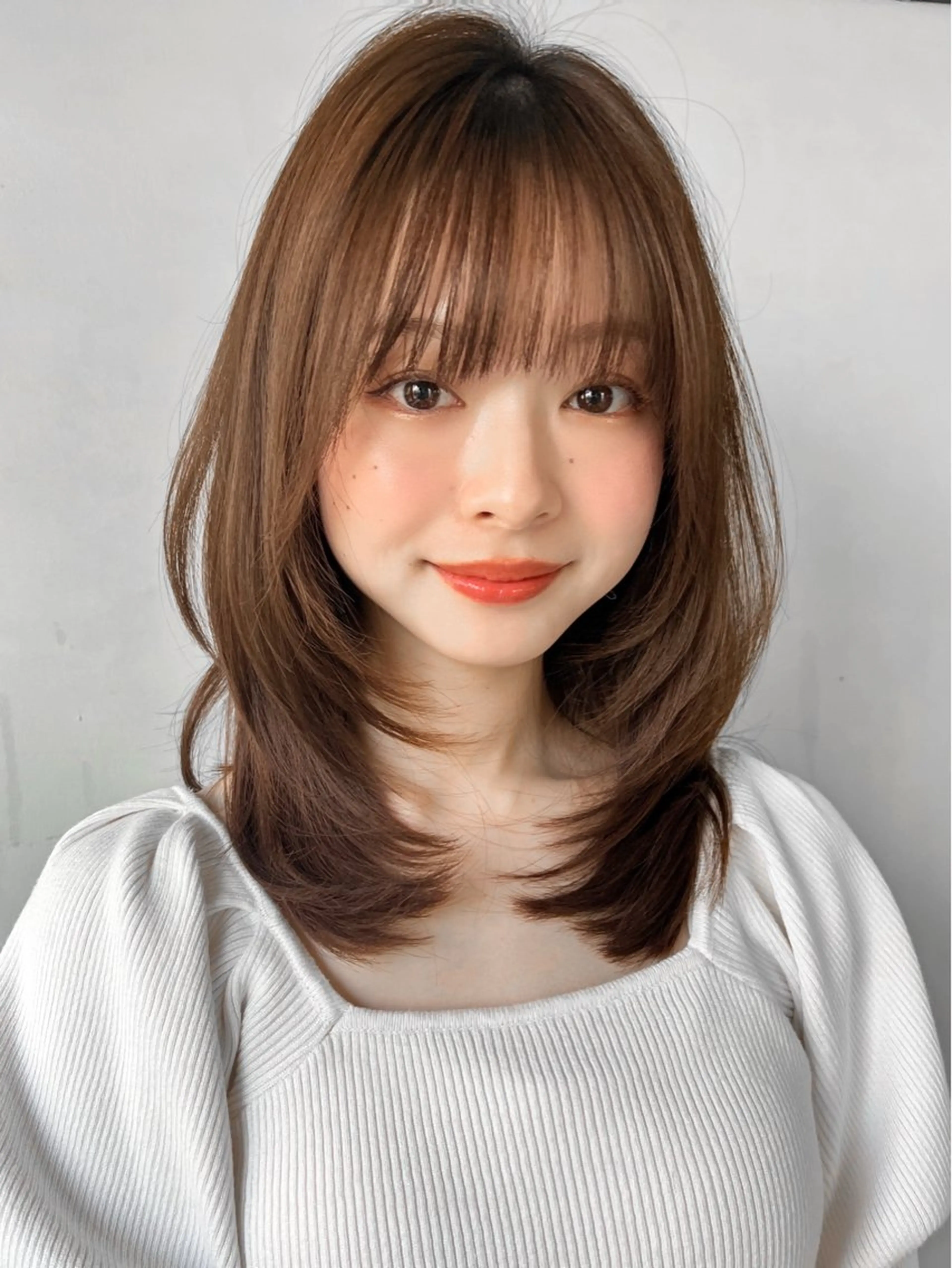 ミディアム Agnos 青山/ saya🌼のヘアスタイル