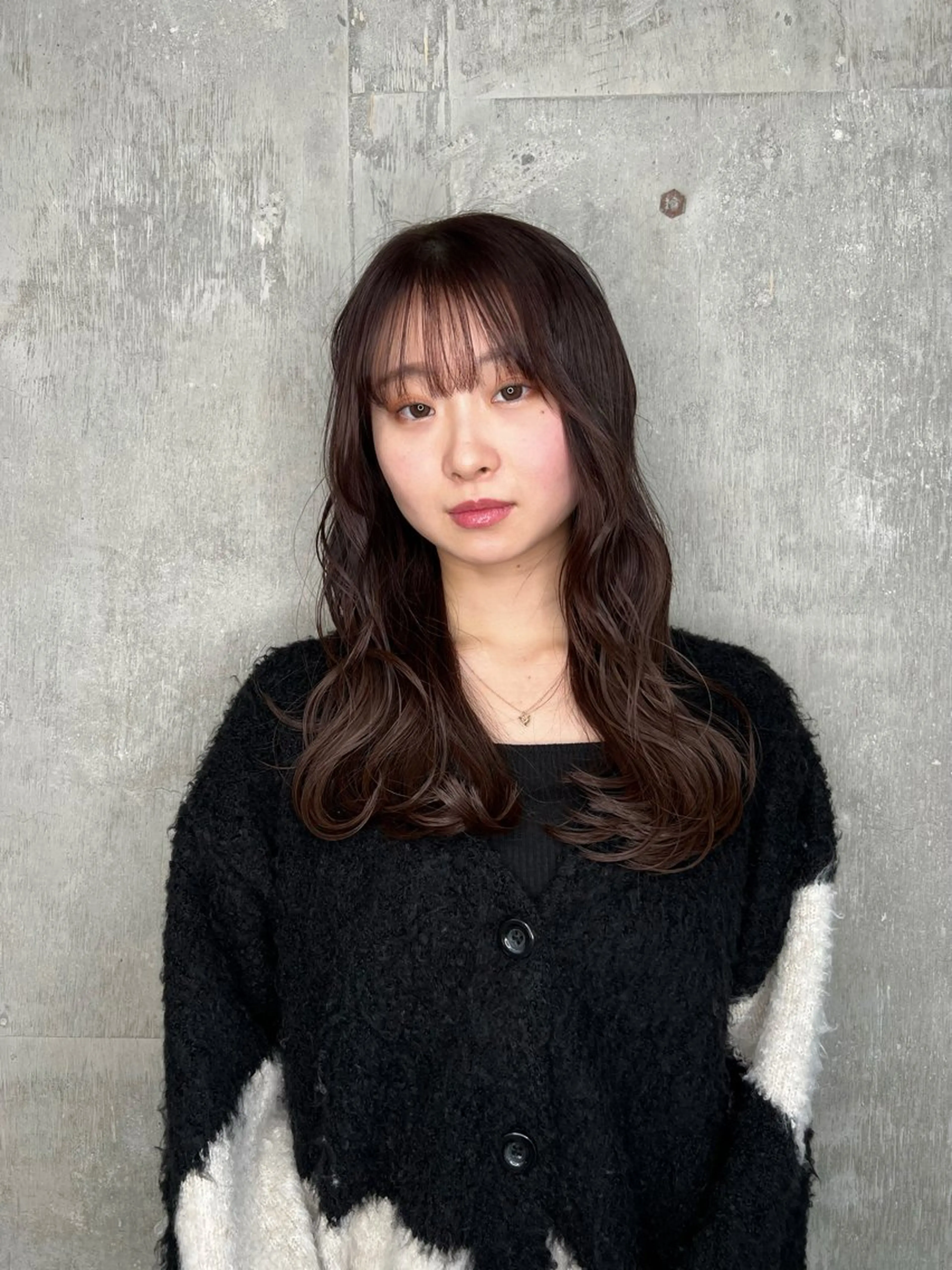 ロング カラー ブラウンカラー ナチュラルブラウン azumi/ボブ/暖 色/オリーブ/縮毛のヘアスタイル