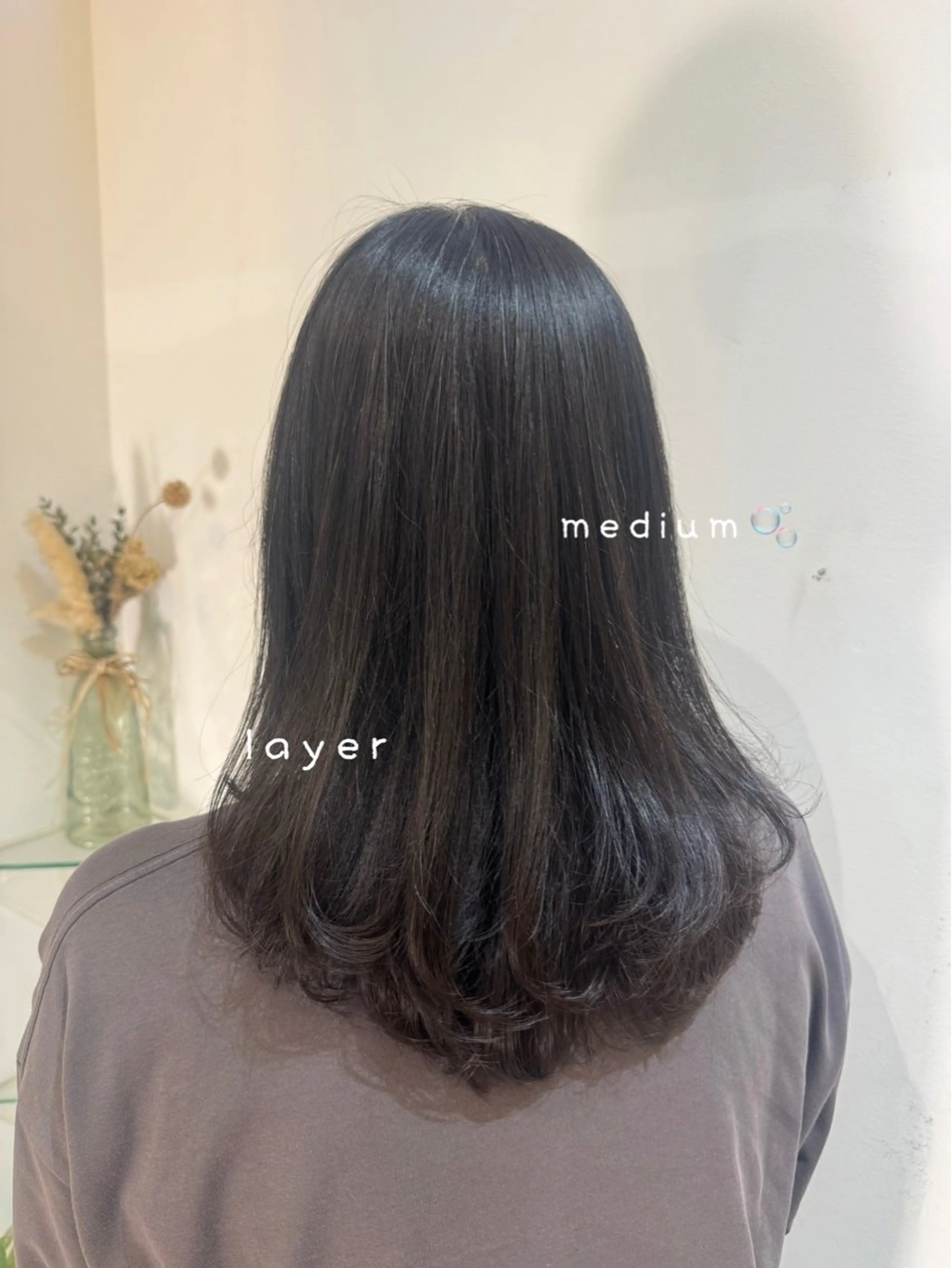 ミディアム 透明感カラー🧁🩰 🫧仲松良菜🎀のヘアスタイル