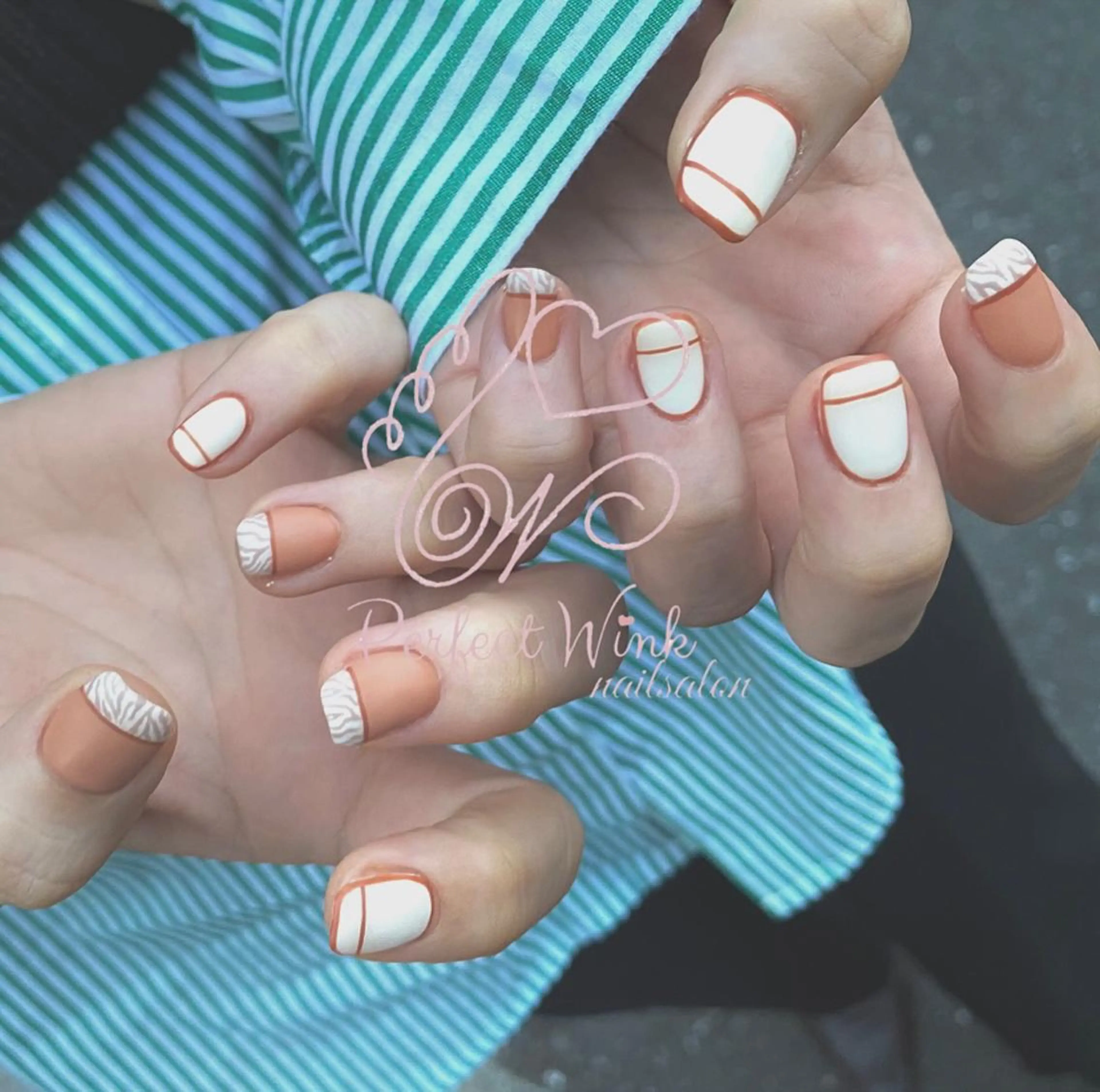 ネイル アニマル柄 フレンチネイル オフのみ(ネイル) 💅Perfect Wink RUI🌈のネイルデザイン