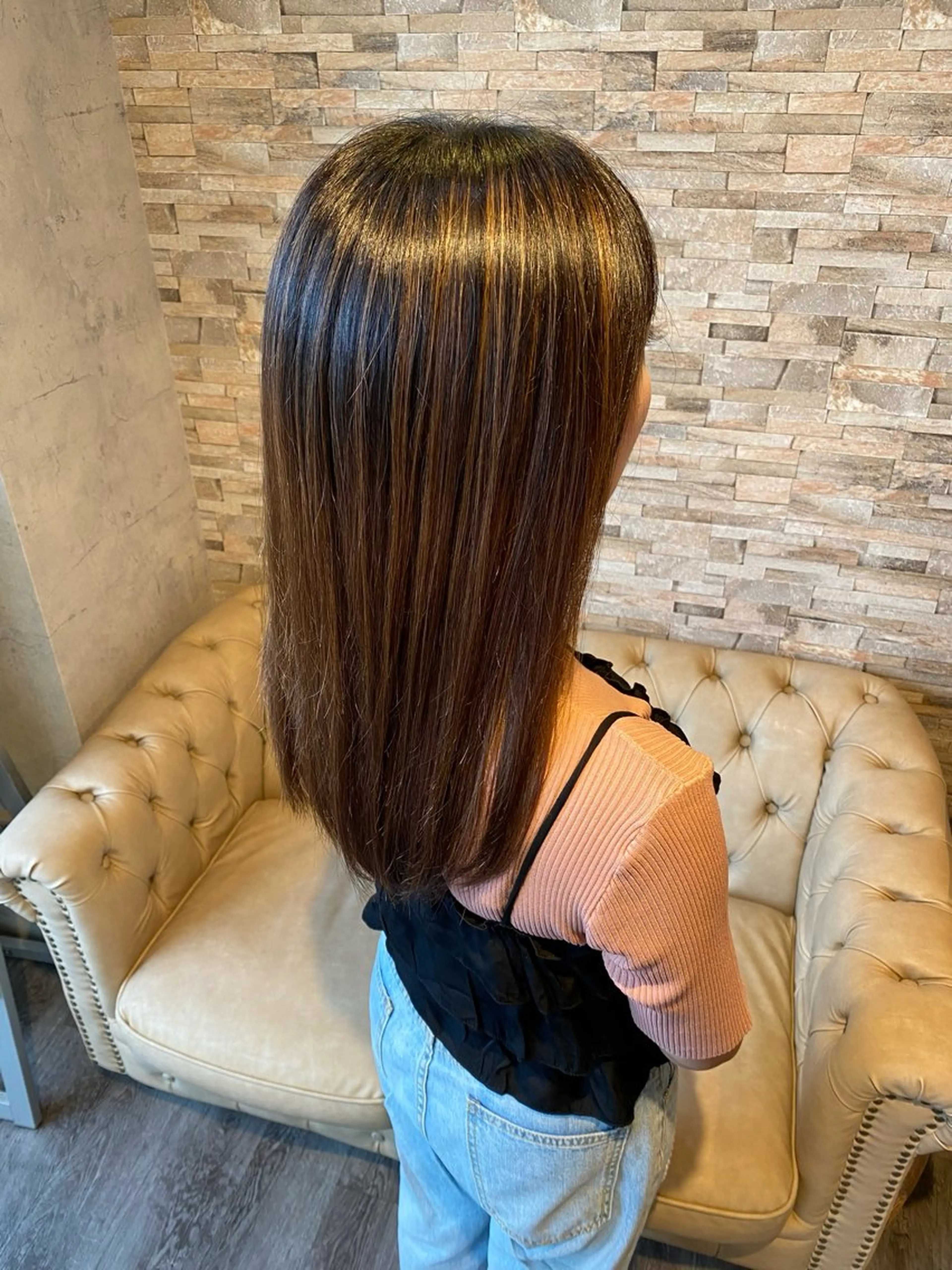 ロング 縮毛矯正 サイトウ 南柏のヘアスタイル