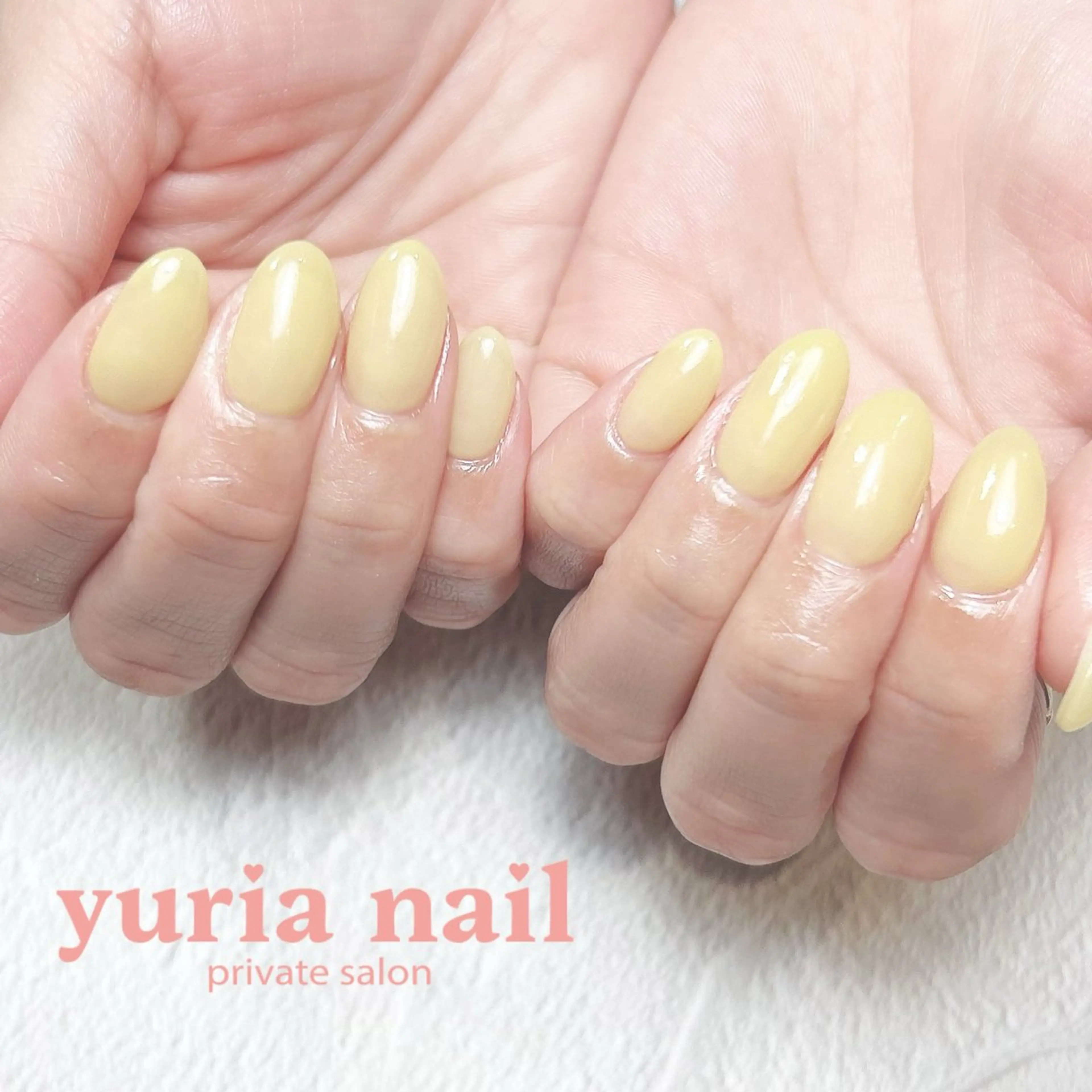 ネイル ジェルネイル ワンカラーネイル 春ネイル 小林 ゆりあのネイルデザイン