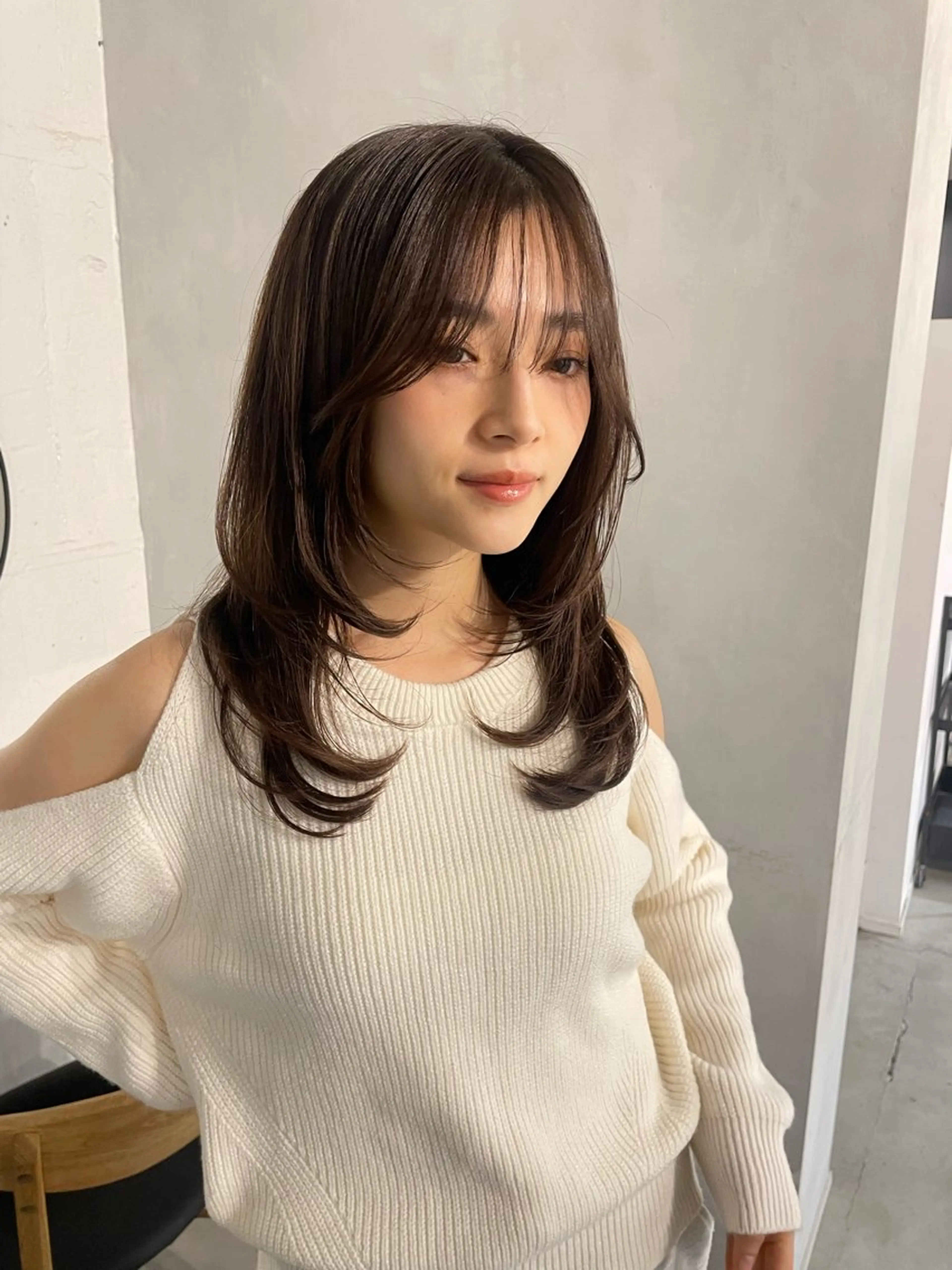 セミロング カラー Hatsune 🐯レイヤーカットのヘアスタイル