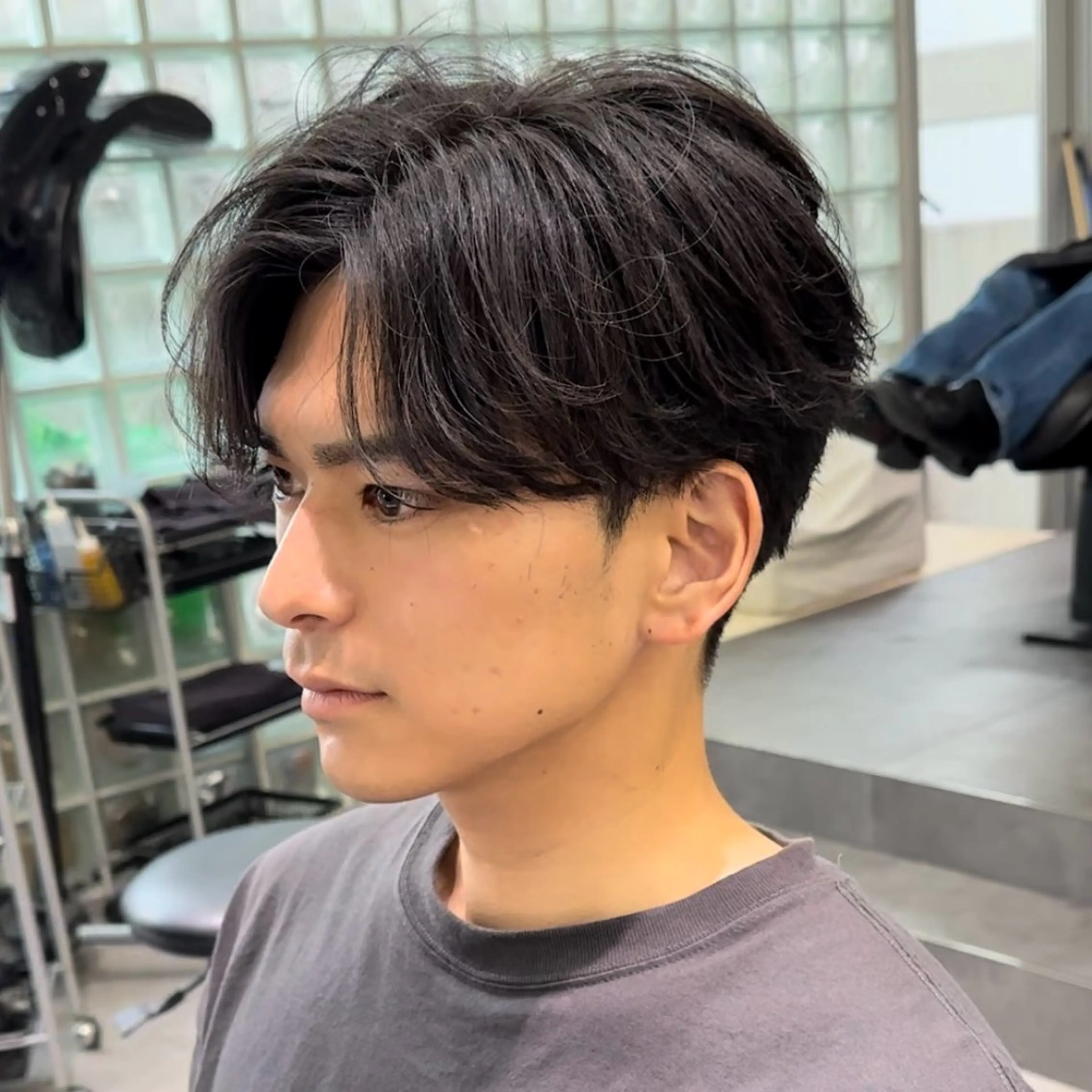 ミディアム 渋谷 メンズ 木下 仁来のヘアスタイル
