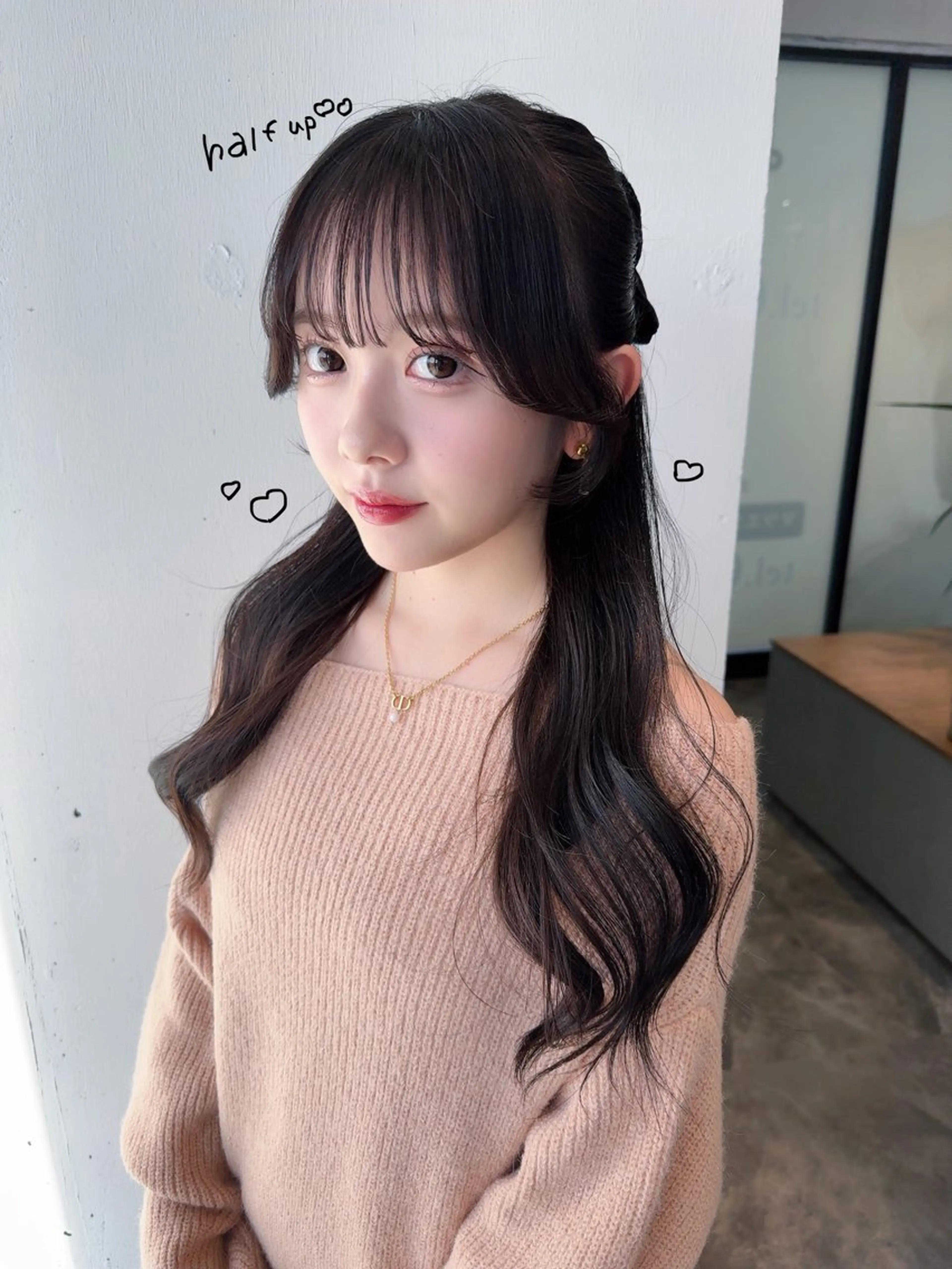 ロング カラー ヘアアレンジ カット ヘアカラー 韓国ヘア特化 💟 ララア 💟のヘアスタイル