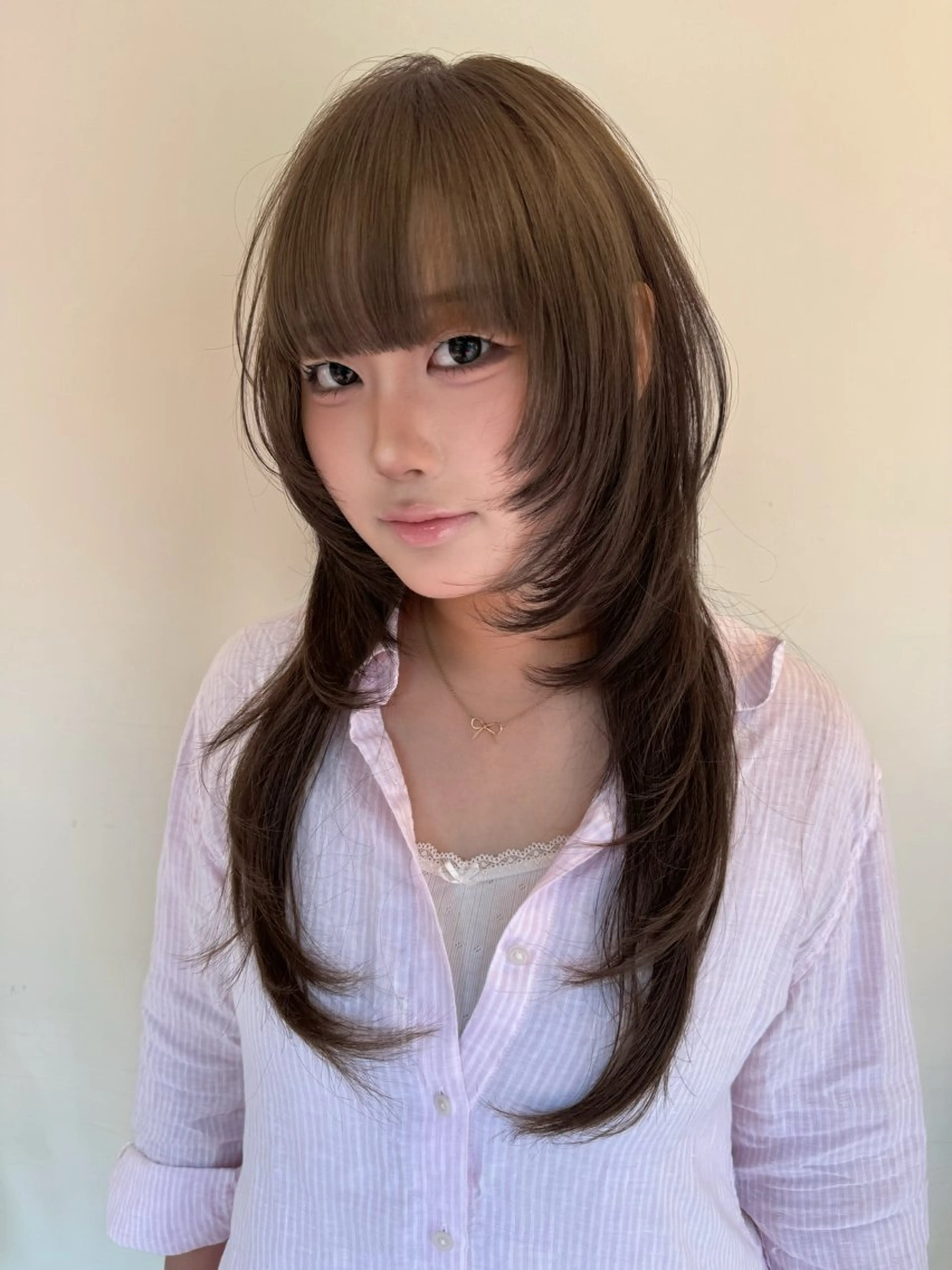 ロング カラー 透明感カラー トリートメント カット ヘアカラー トリートメント ヘッドスパ ヘアセット HARUNA/原宿/ デザイン/カットのヘアスタイル