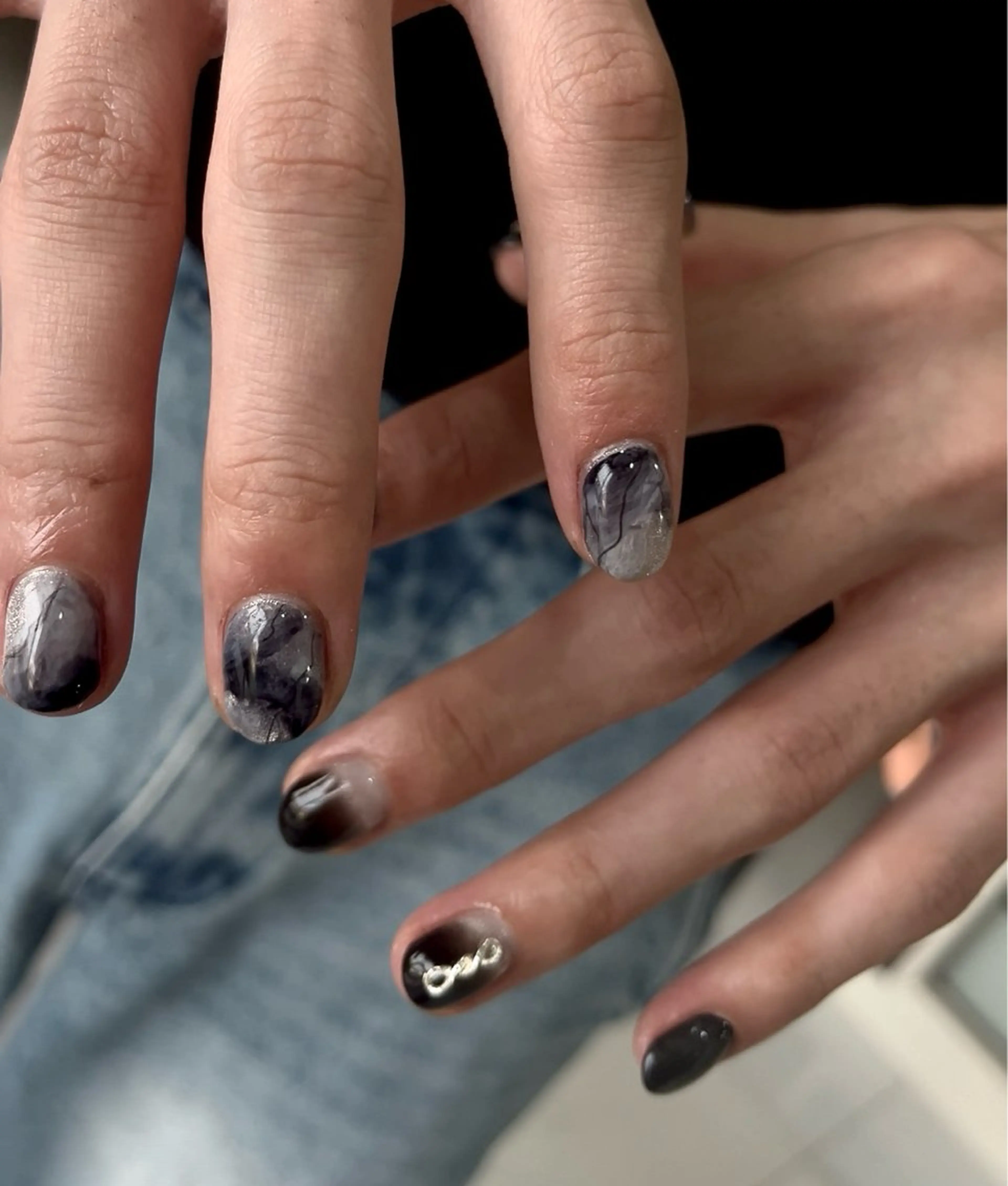 メンズ ネイル ハンドネイル GRANDEUR焼津 MEI🪼のネイルデザイン