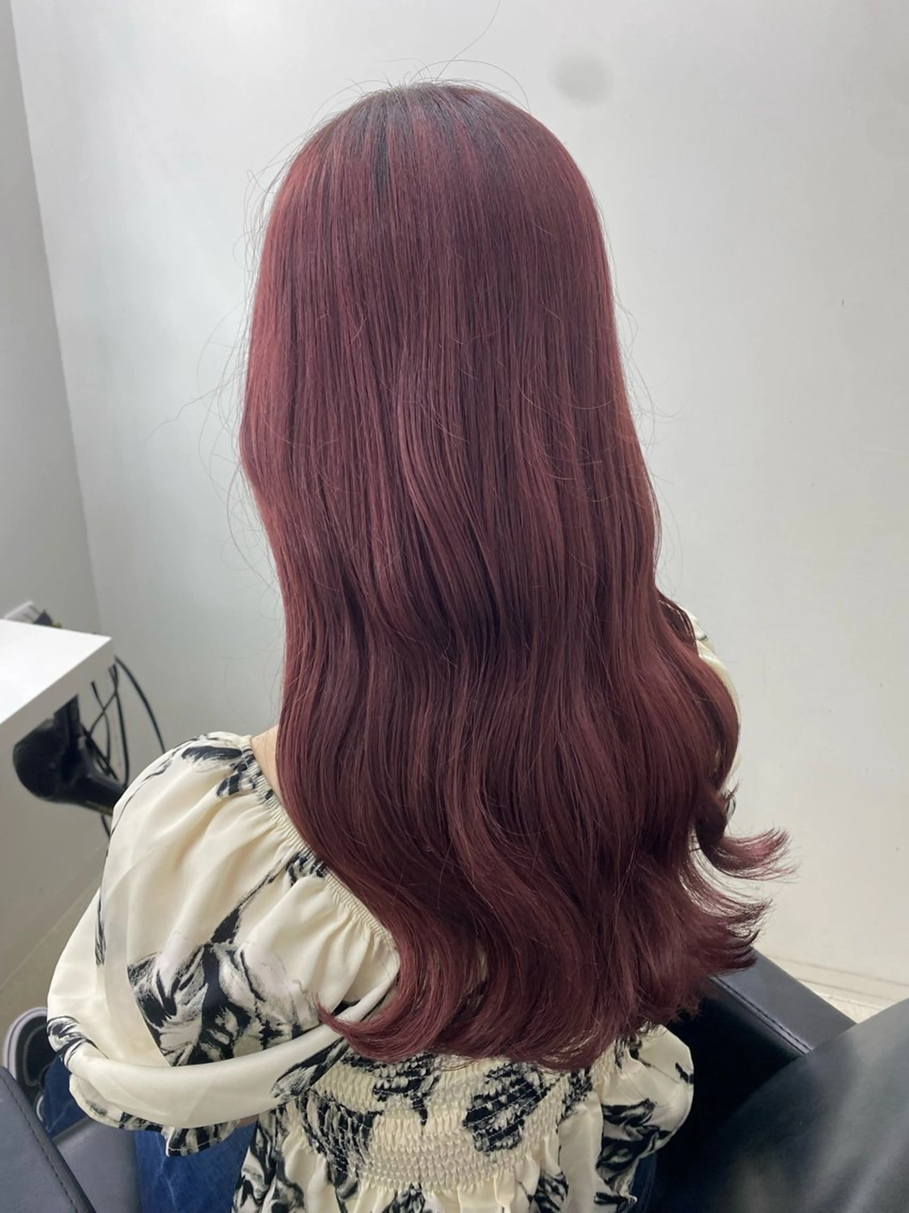 ロング カット ヘアカラー トリートメント 林 沙弥のヘアスタイル