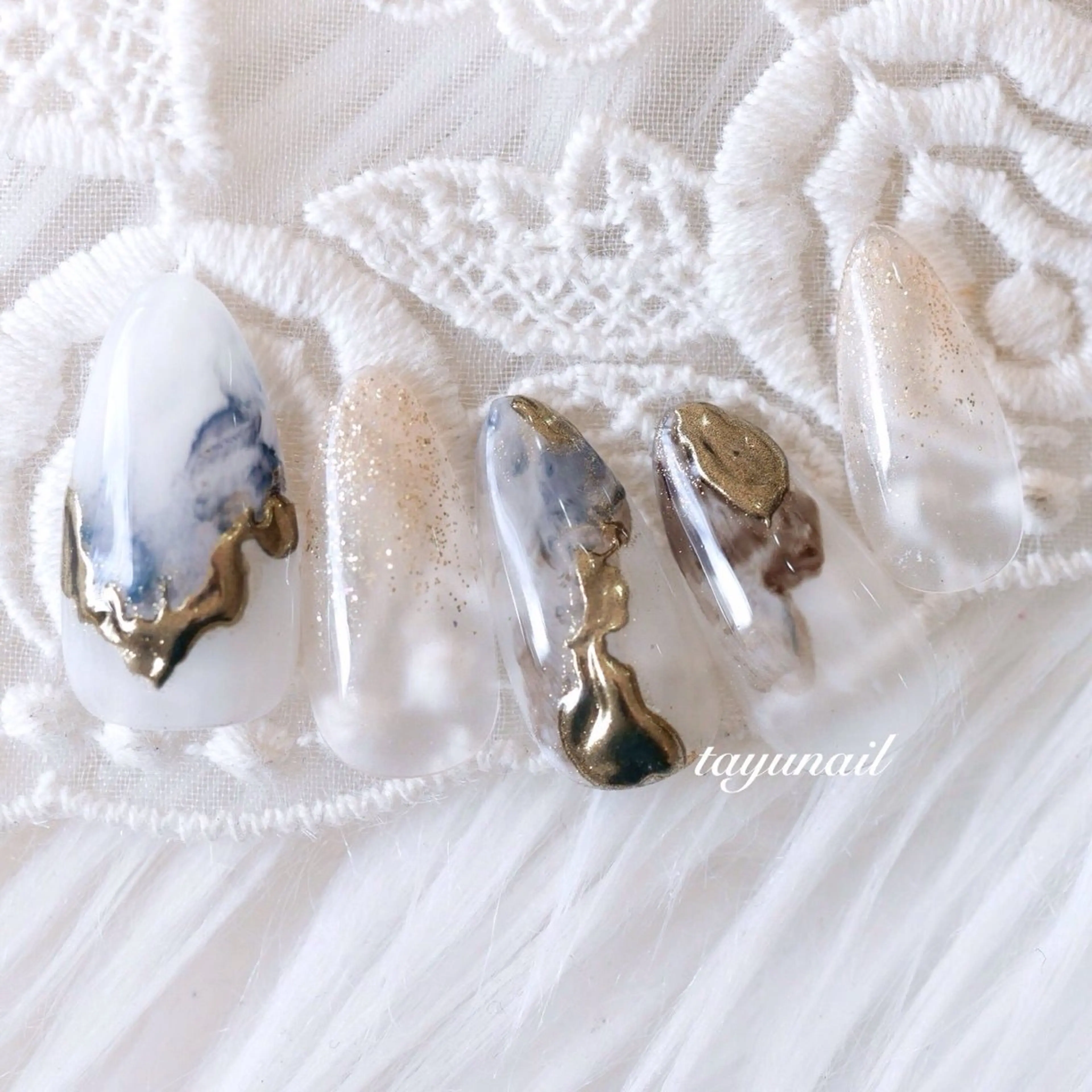 ネイル アートネイル ジェルネイル パラジェル ハンドネイル ネイルサロン 【たゆnail】のネイルデザイン