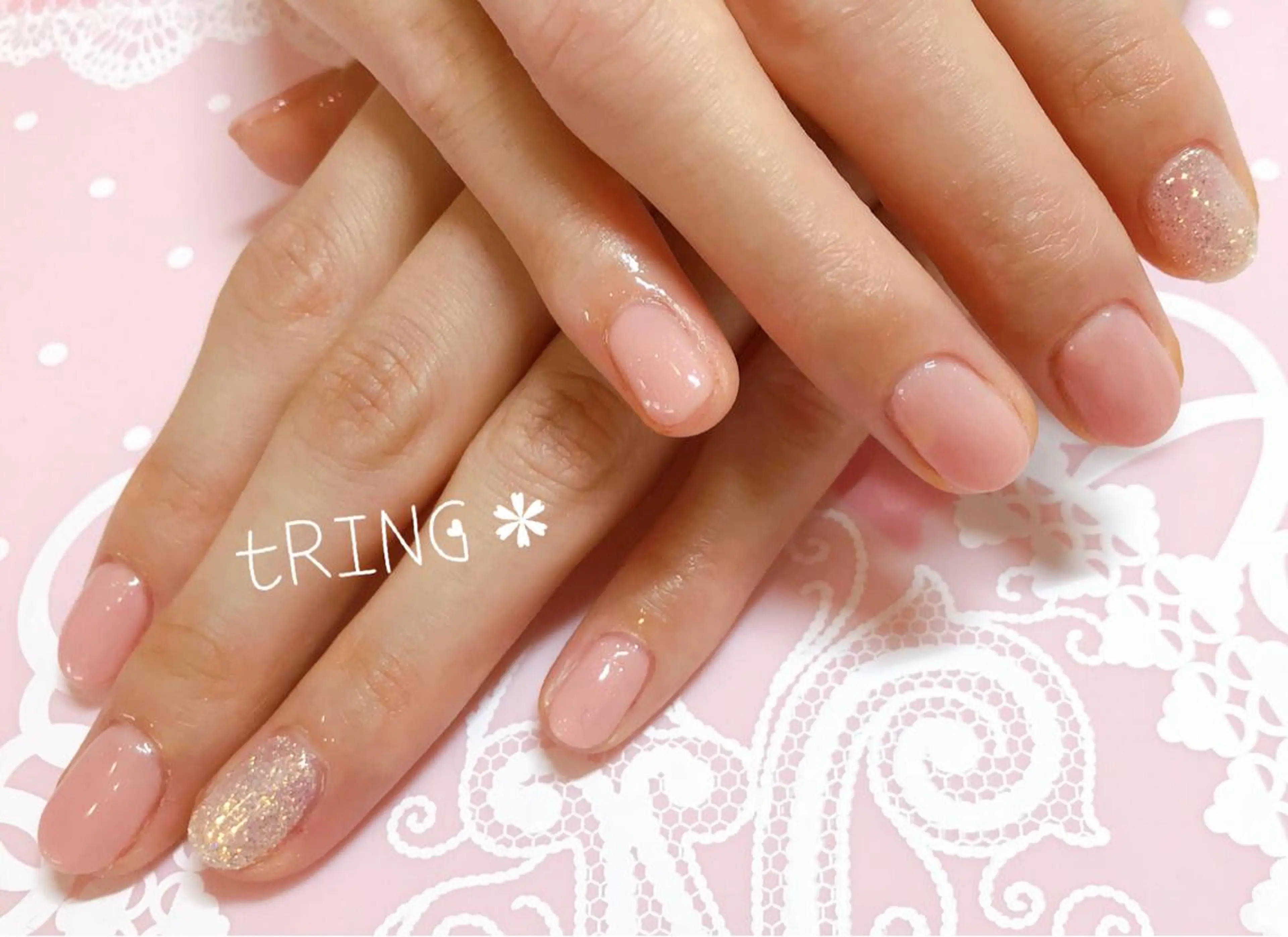 ネイル ハンドネイル tRING＊ しいの木台のネイルデザイン