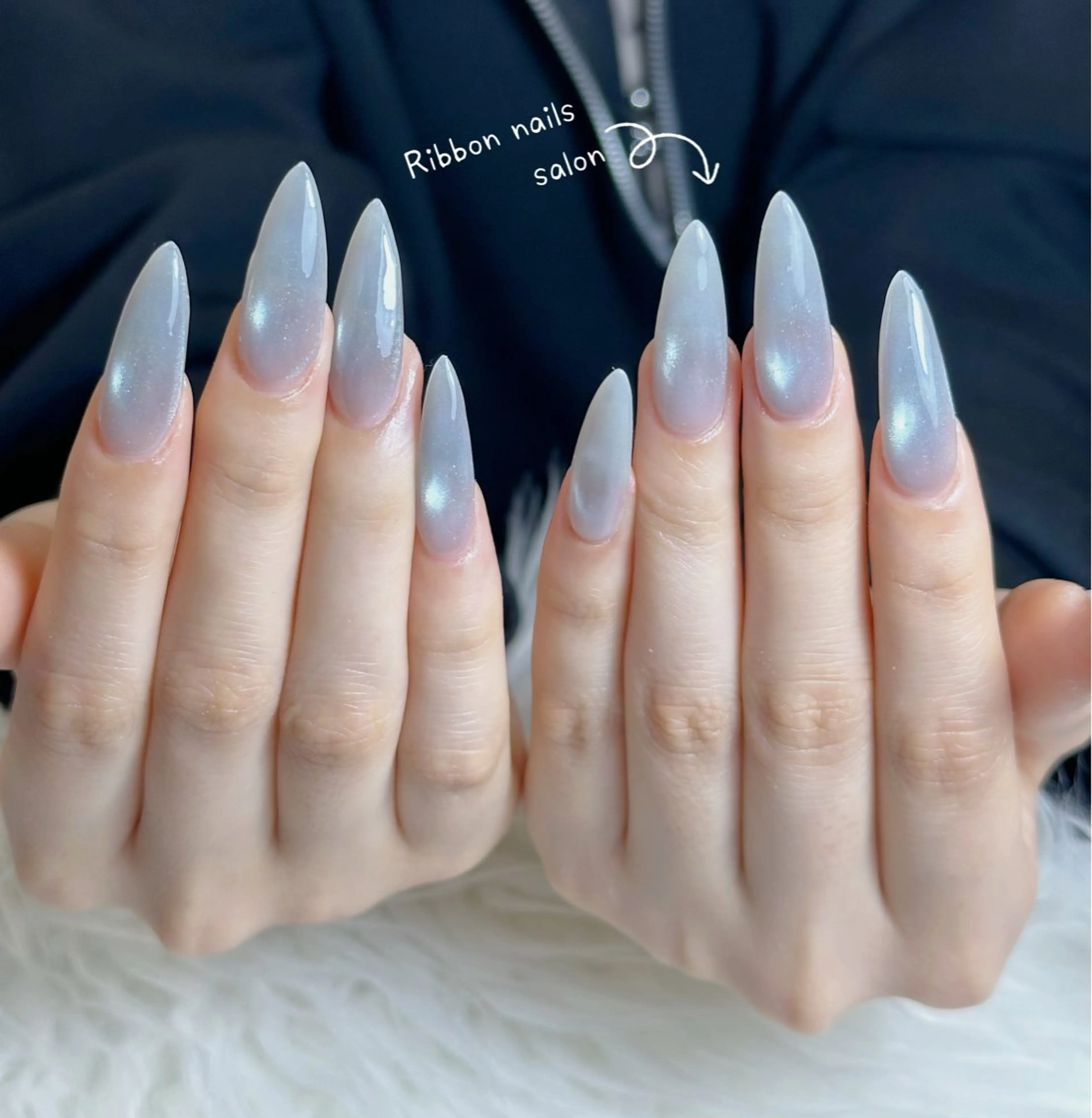 ネイル フレンチネイル ジェルネイル マグネットネイル 持ち込み ニュアンスネイル ハンドネイル Na minのネイルデザイン