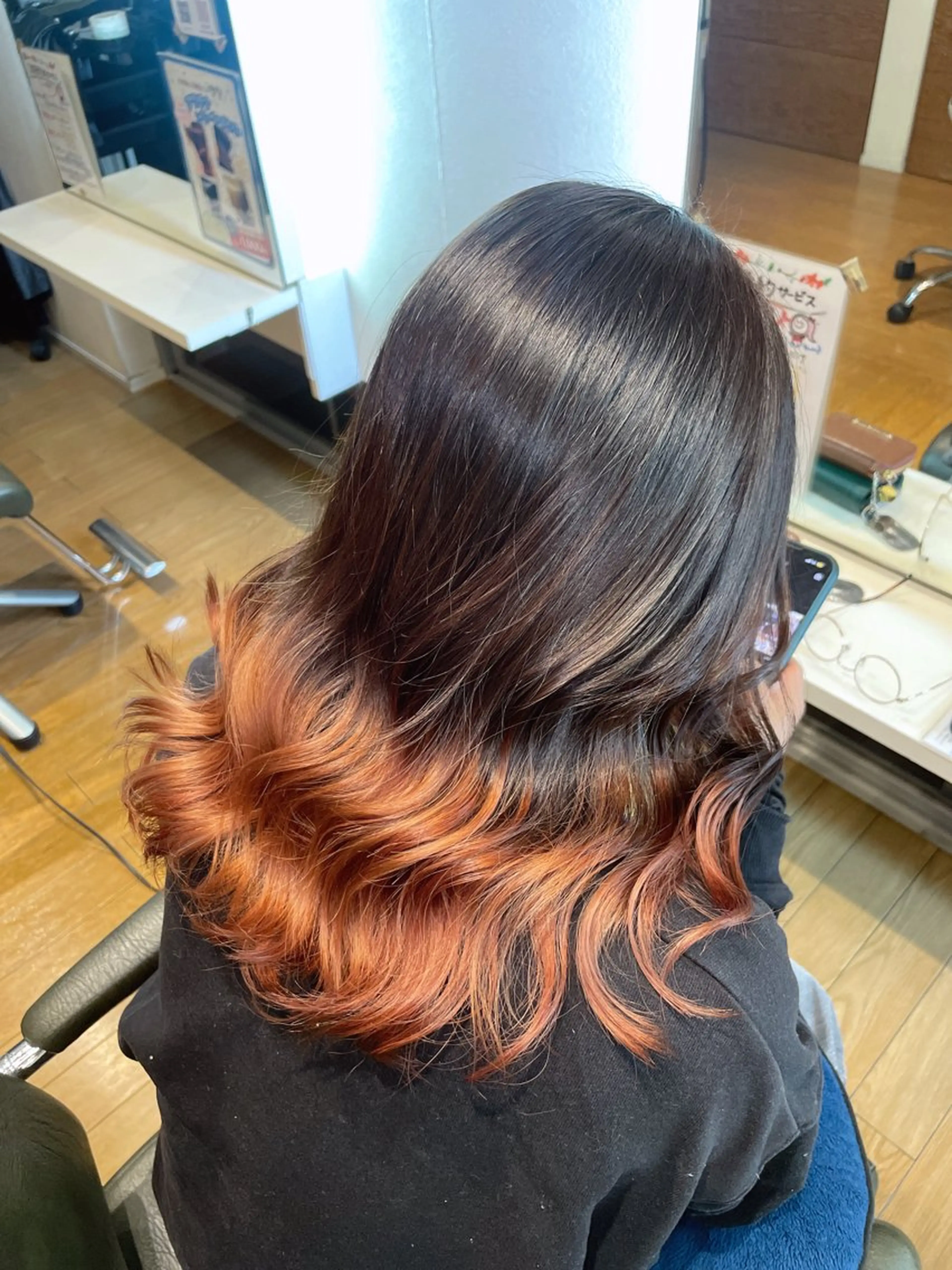 セミロング ヘアカラー シュリ /岐阜のヘアスタイル