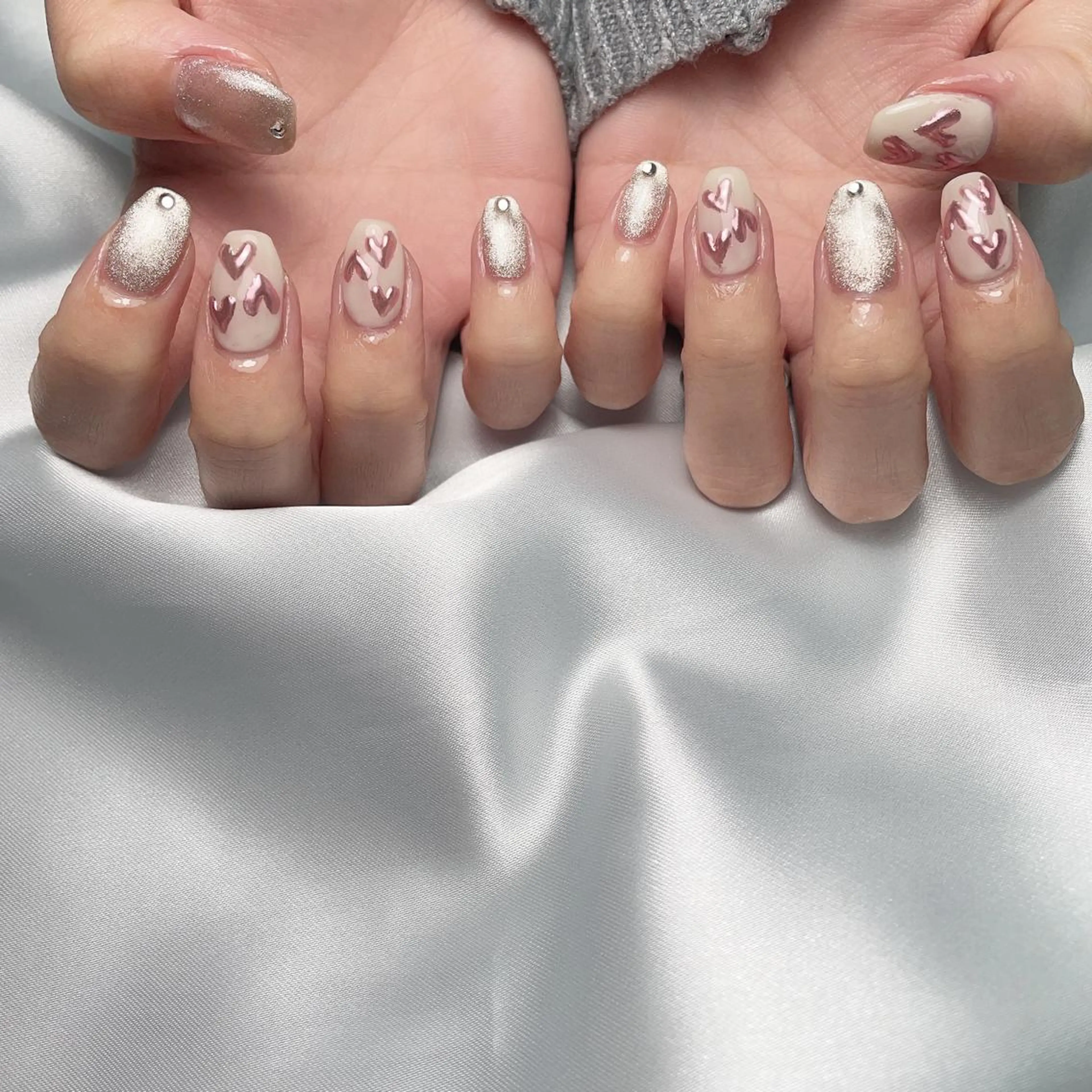 ネイル ハート マグネットネイル ミラーネイル ALL Nail &whiteningのその他イメージ